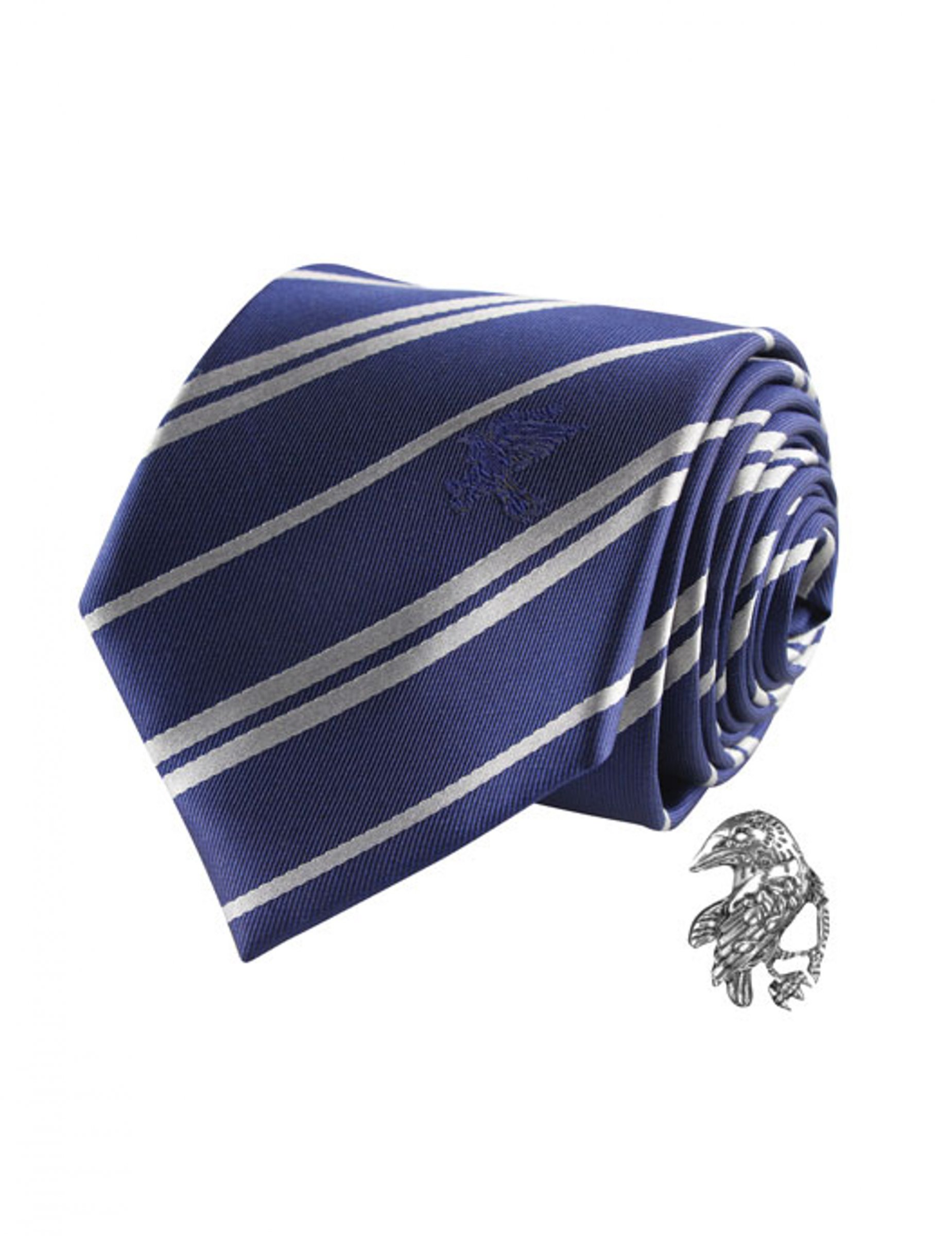 Réplique cravate deluxe avec pin's Serdaigle Harry Potter