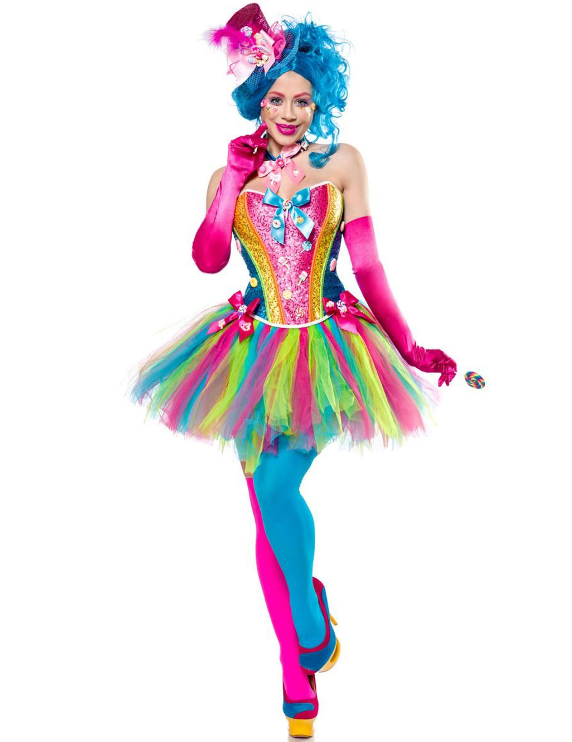 Déguisement dame bonbons luxe femme
