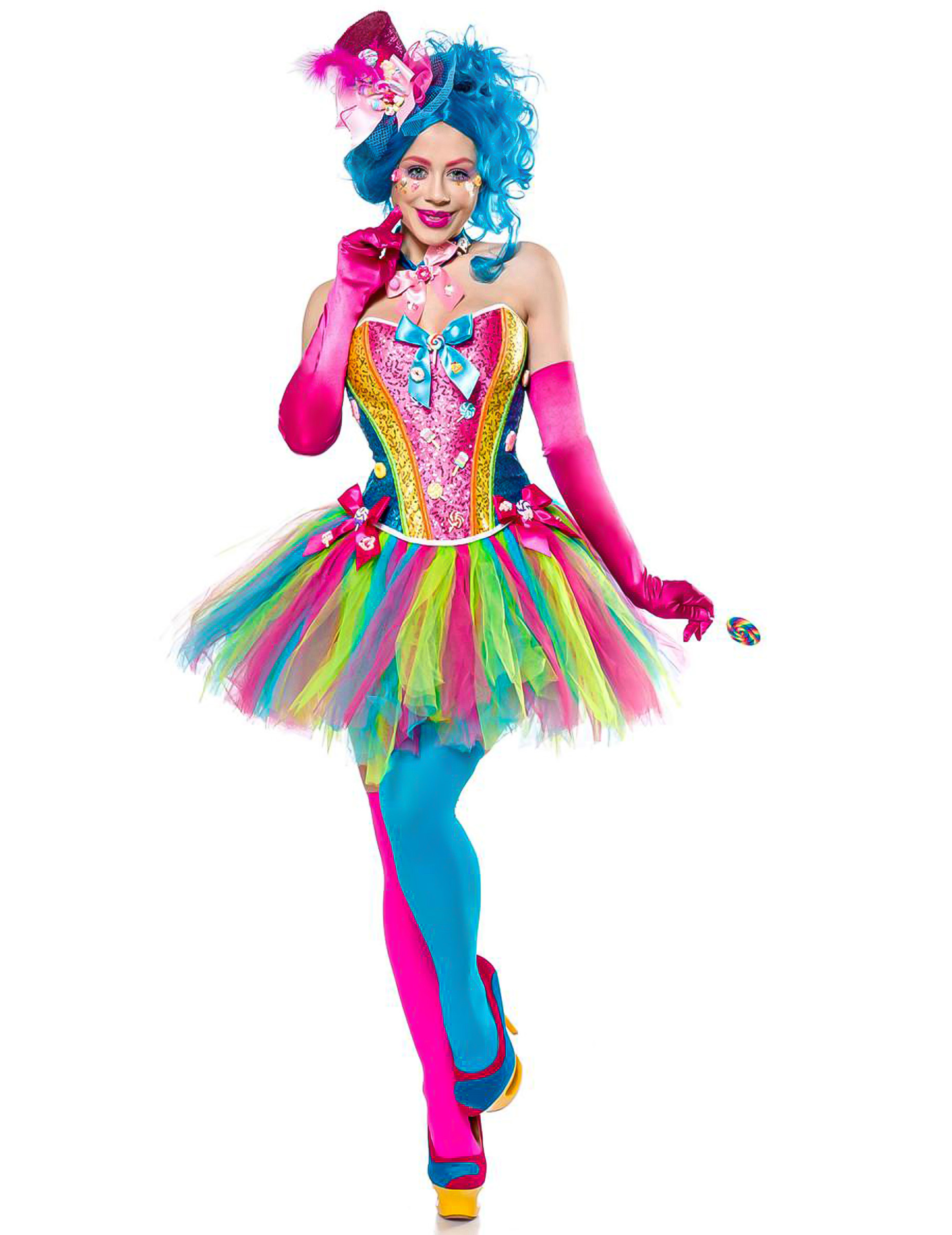 Déguisement dame bonbons luxe femme