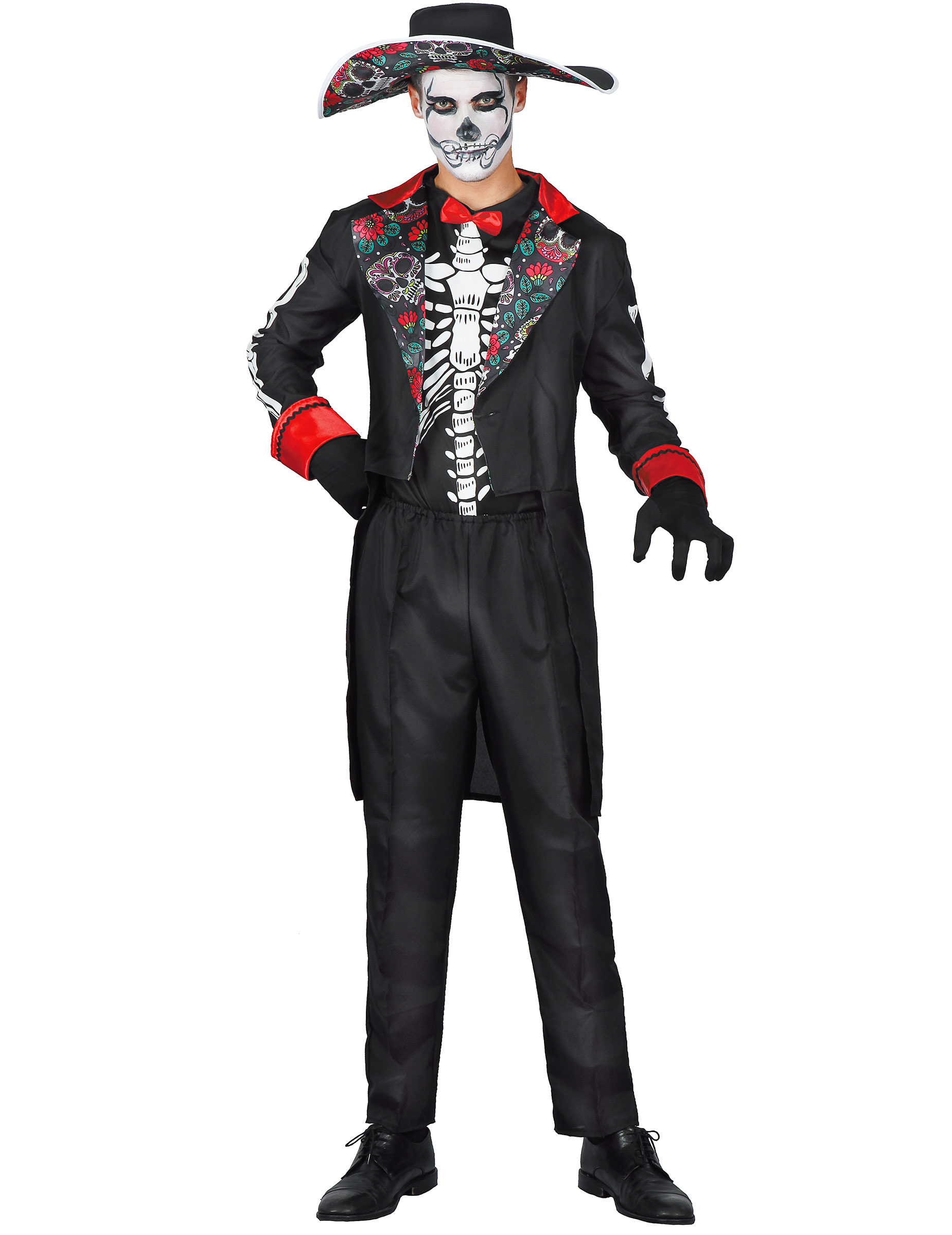 Déguisement dia de los muertos homme