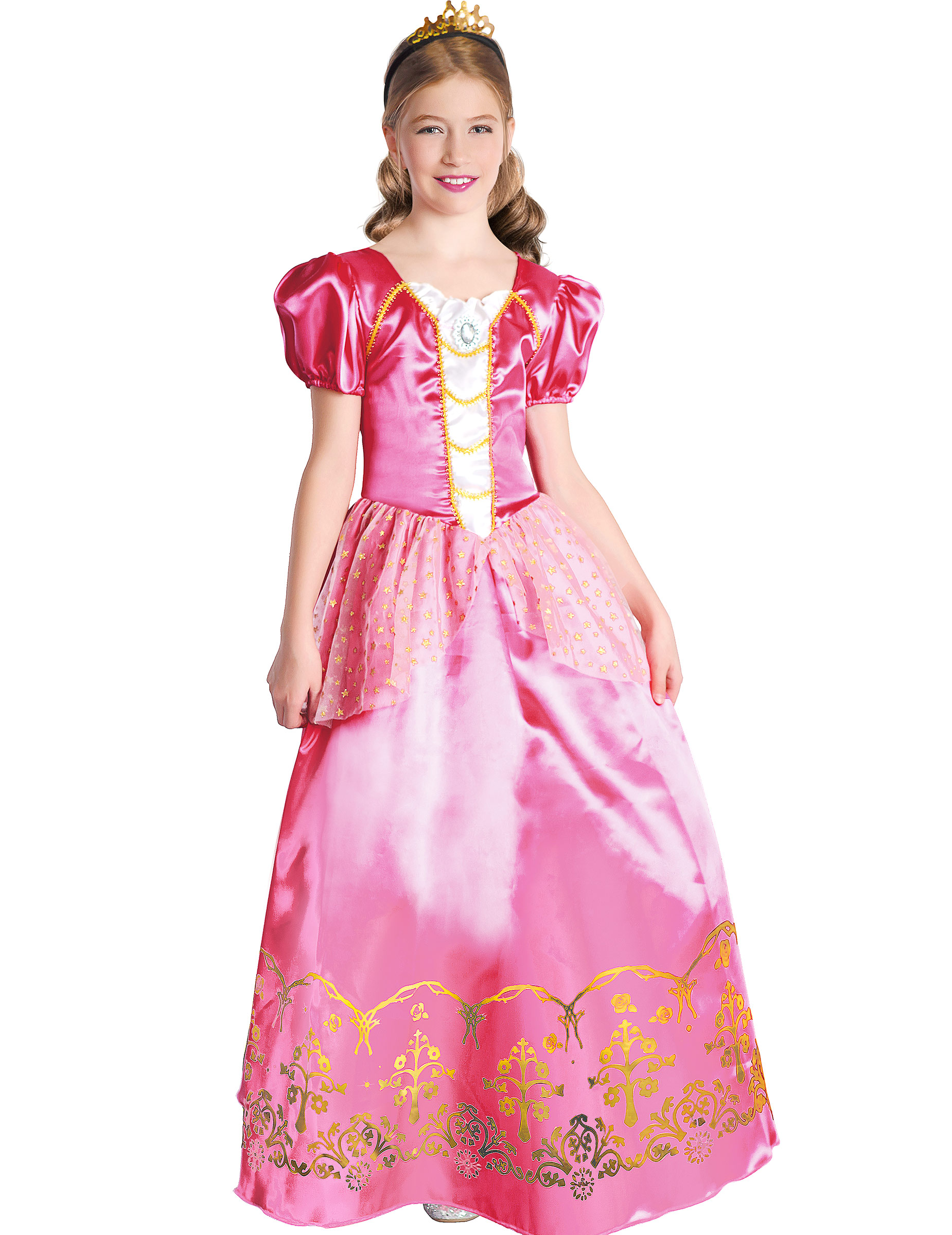 Déguisement princesse rose fille