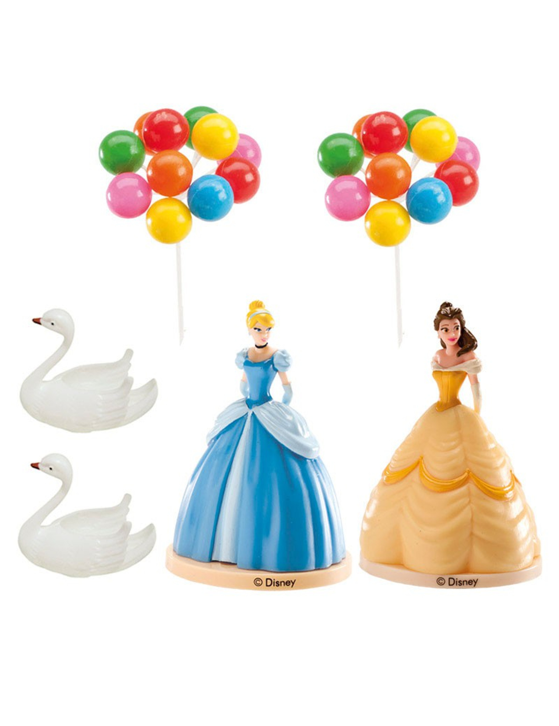 Kit cake toppers en plastique Princesse Disney 8,5 cm