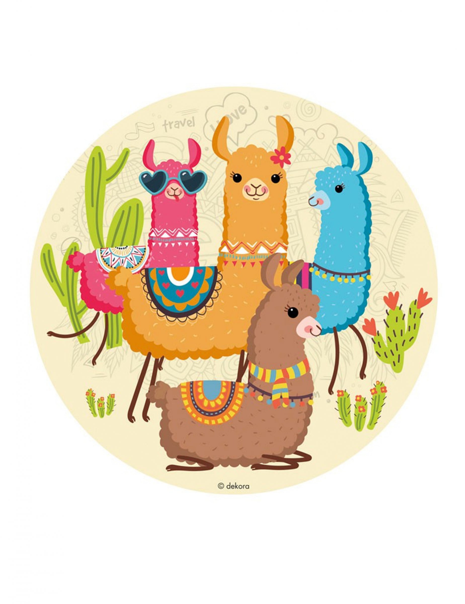 Disque en azyme lamas 20 cm