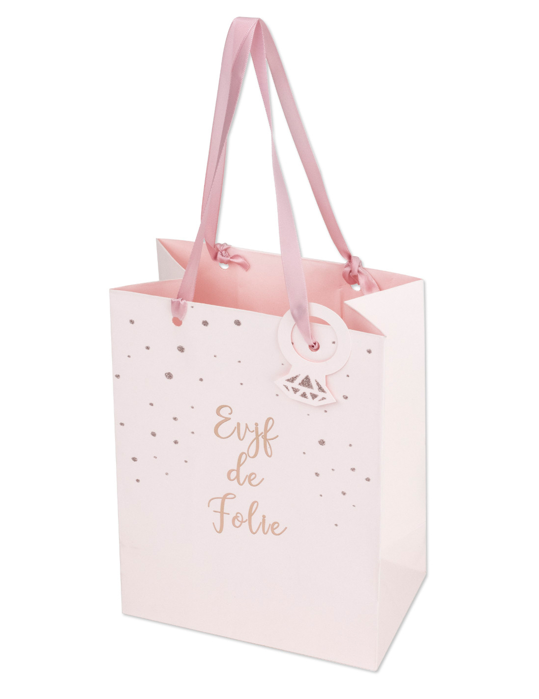 Sac EVJF de folie rose gold 15 x 20 cm