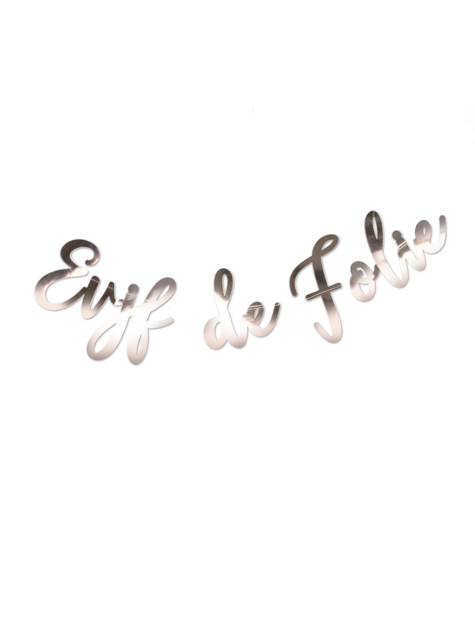 Guirlande EVJF de folie métal rose gold 1,10 m