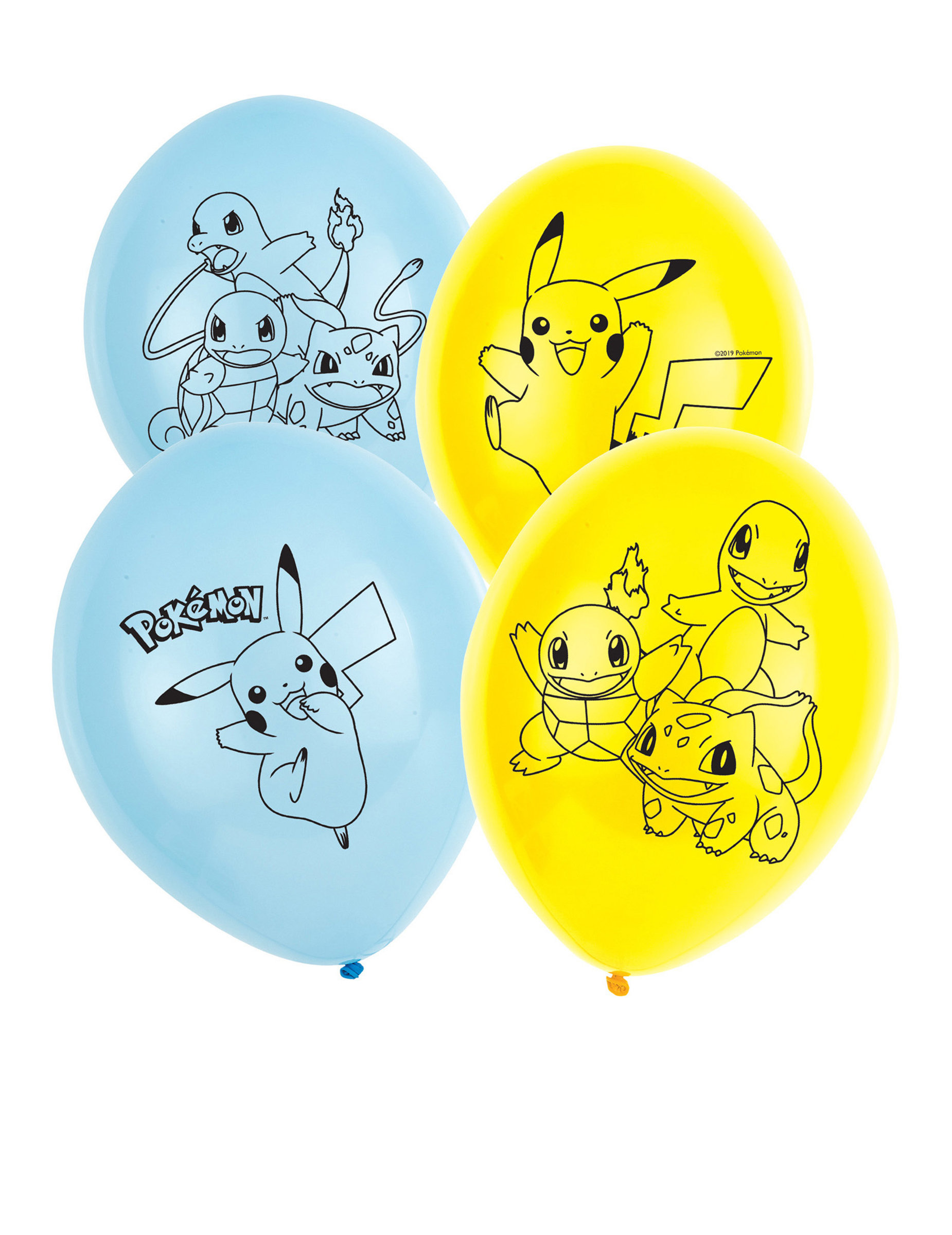 6 Ballons en latex Pokémon 30 cm