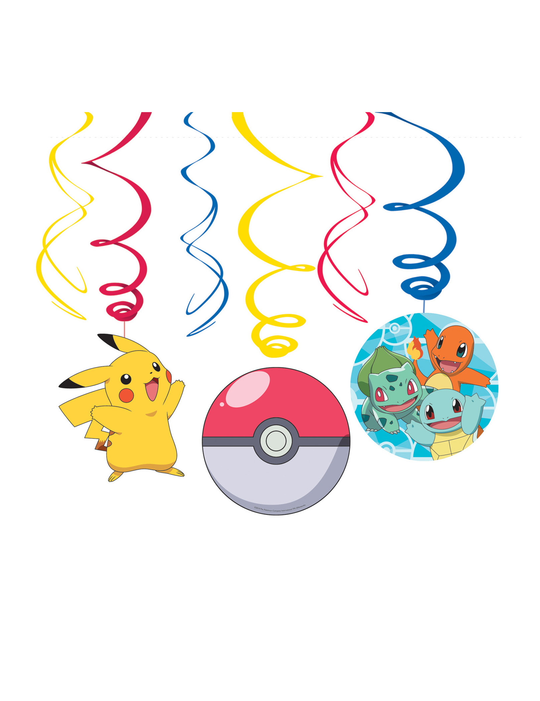 6 Suspensions en spirales Pokémon