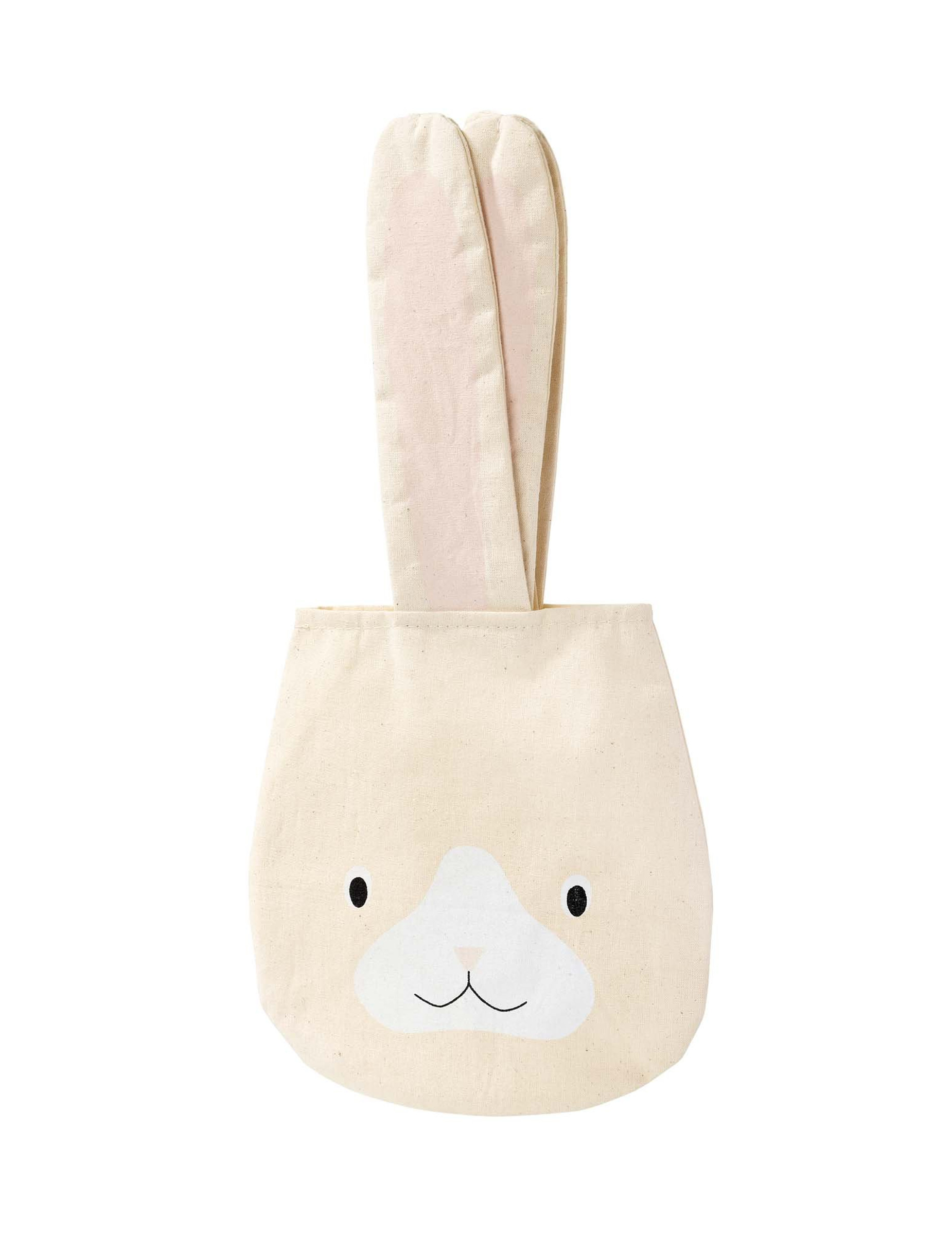 Sac Lapin en tissu beige 34 cm