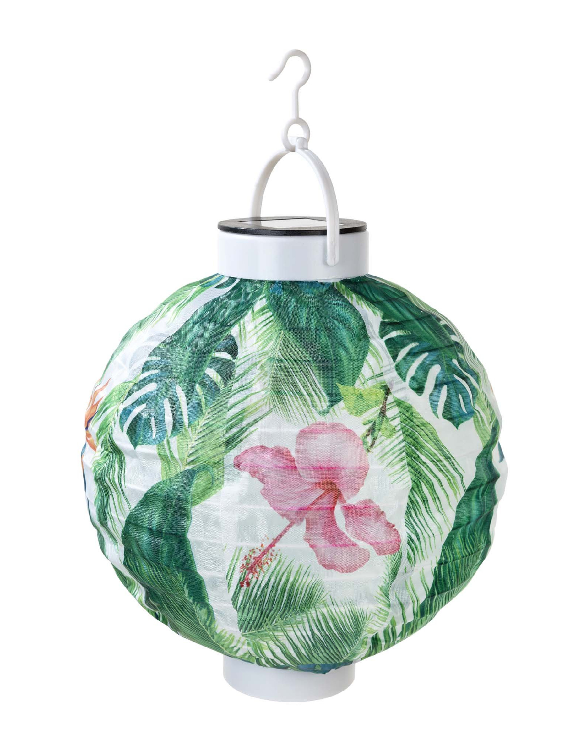 Lanterne solaire en papier tropical 21 cm
