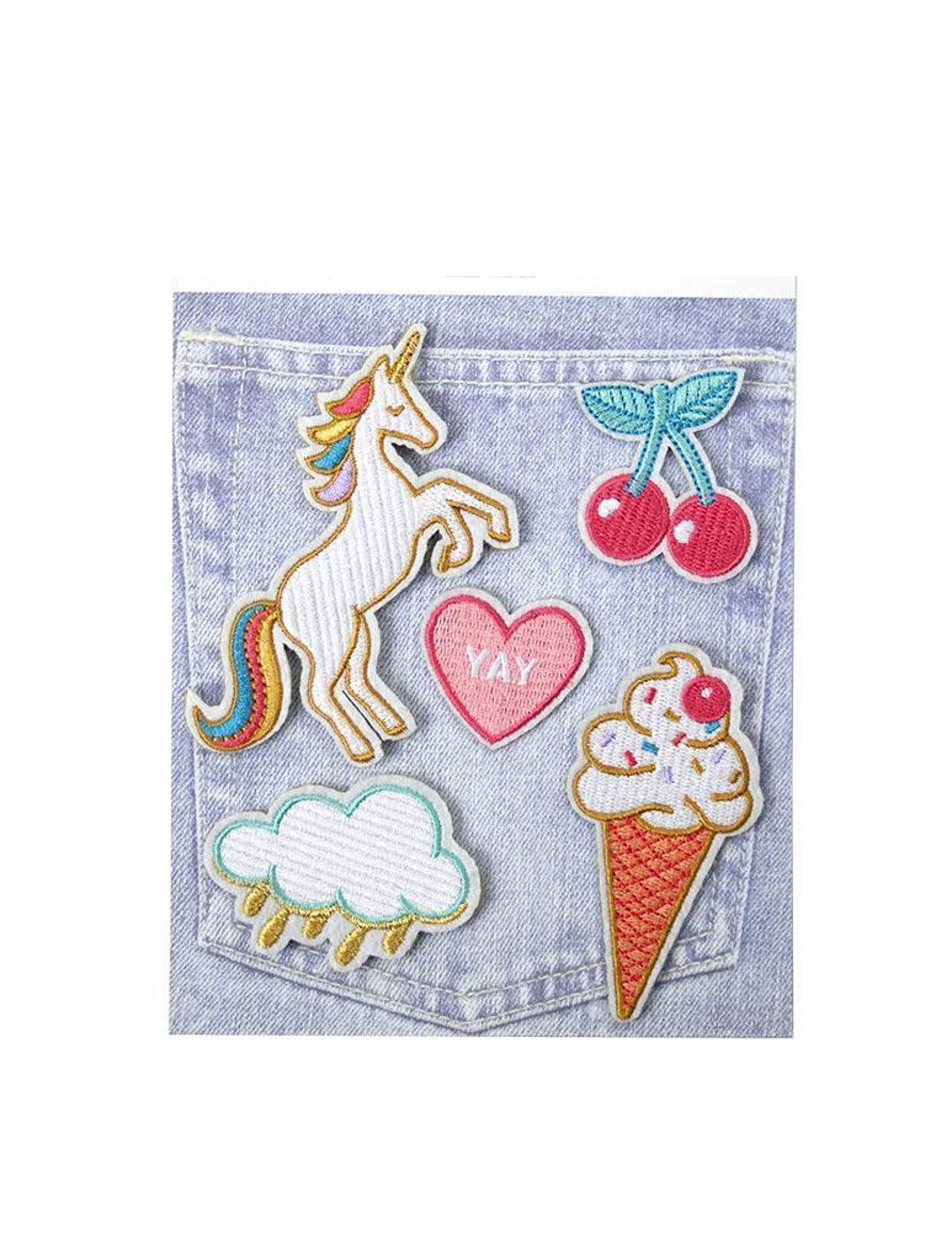 5 Pins pour vêtements licorne