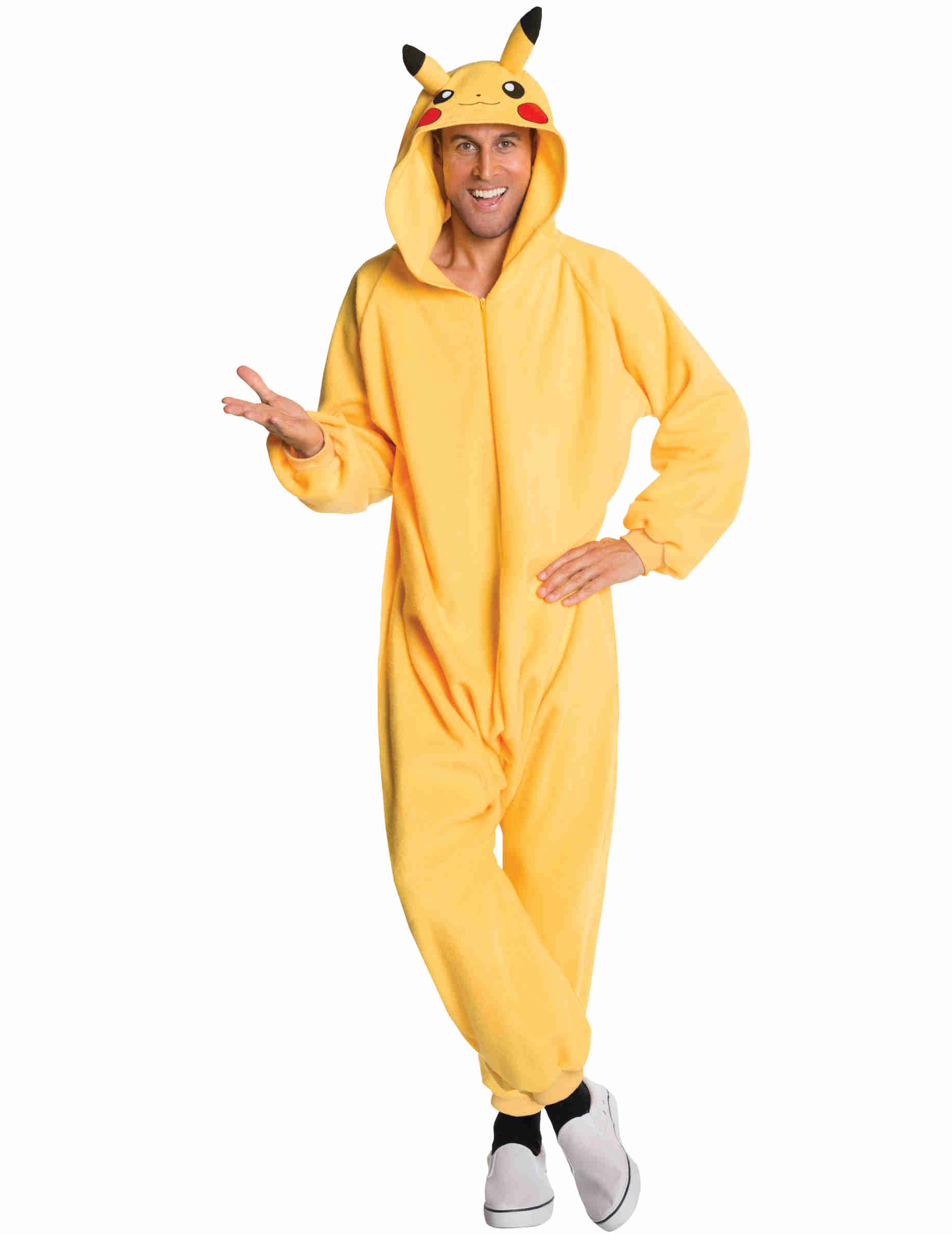 Déguisement combinaison Pikachu Pokemon adulte
