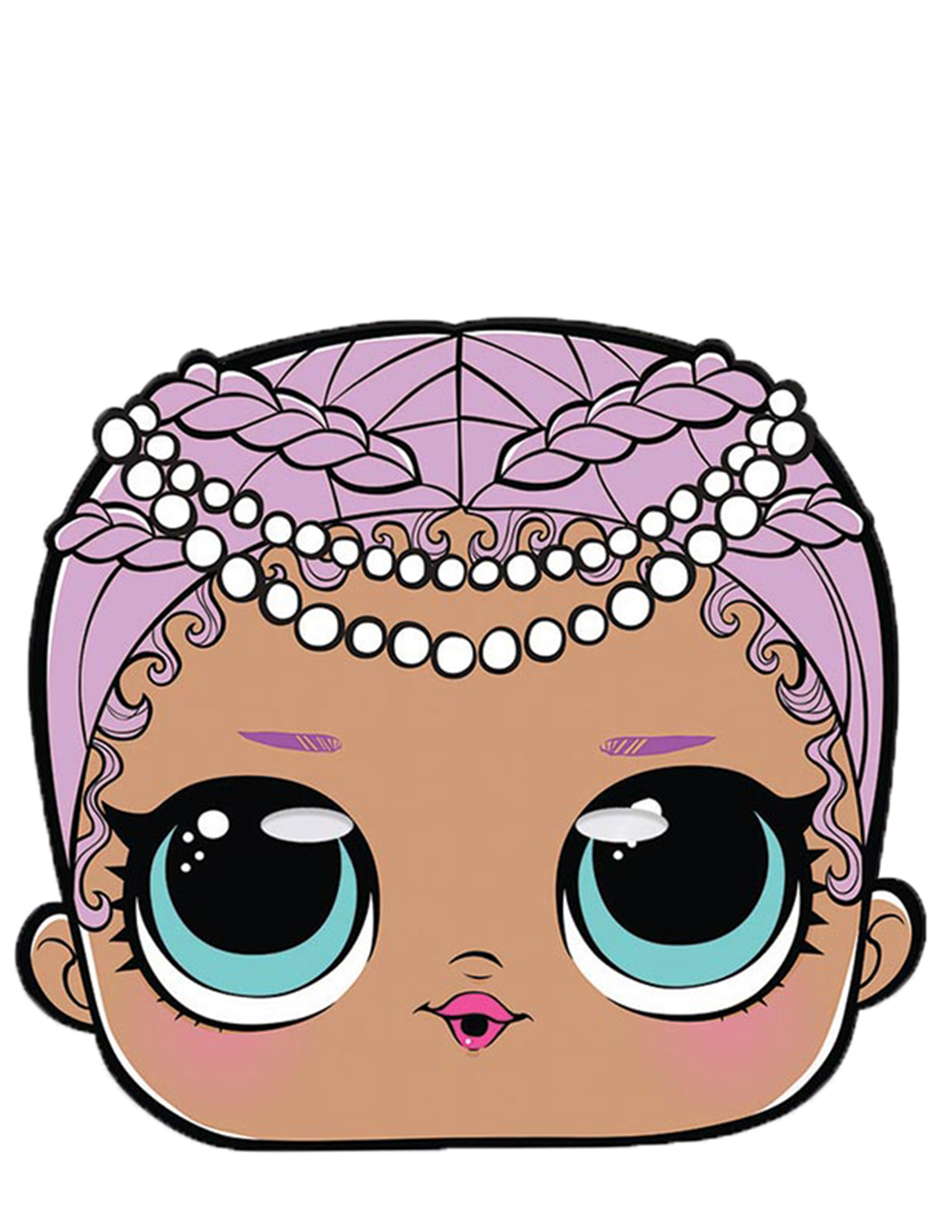 Masque en carton Merbaby LOL Surprise