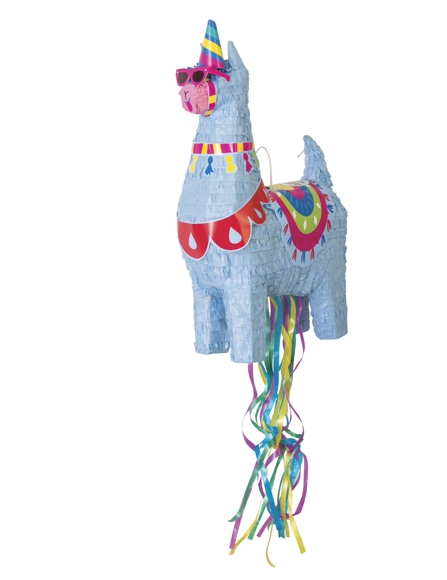 Piñata lama bleu 50 cm