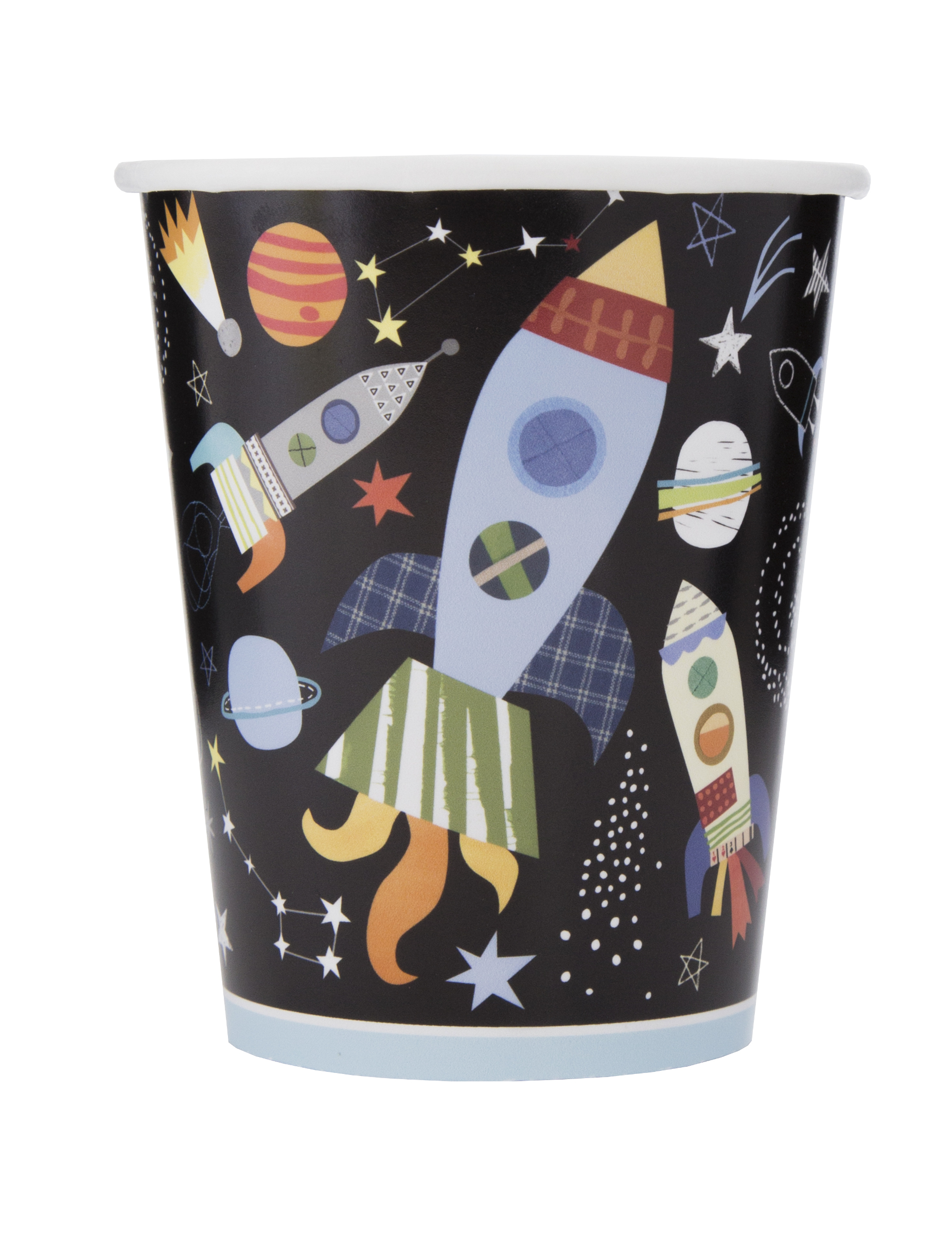 8 Gobelets en carton univers noirs 266 ml