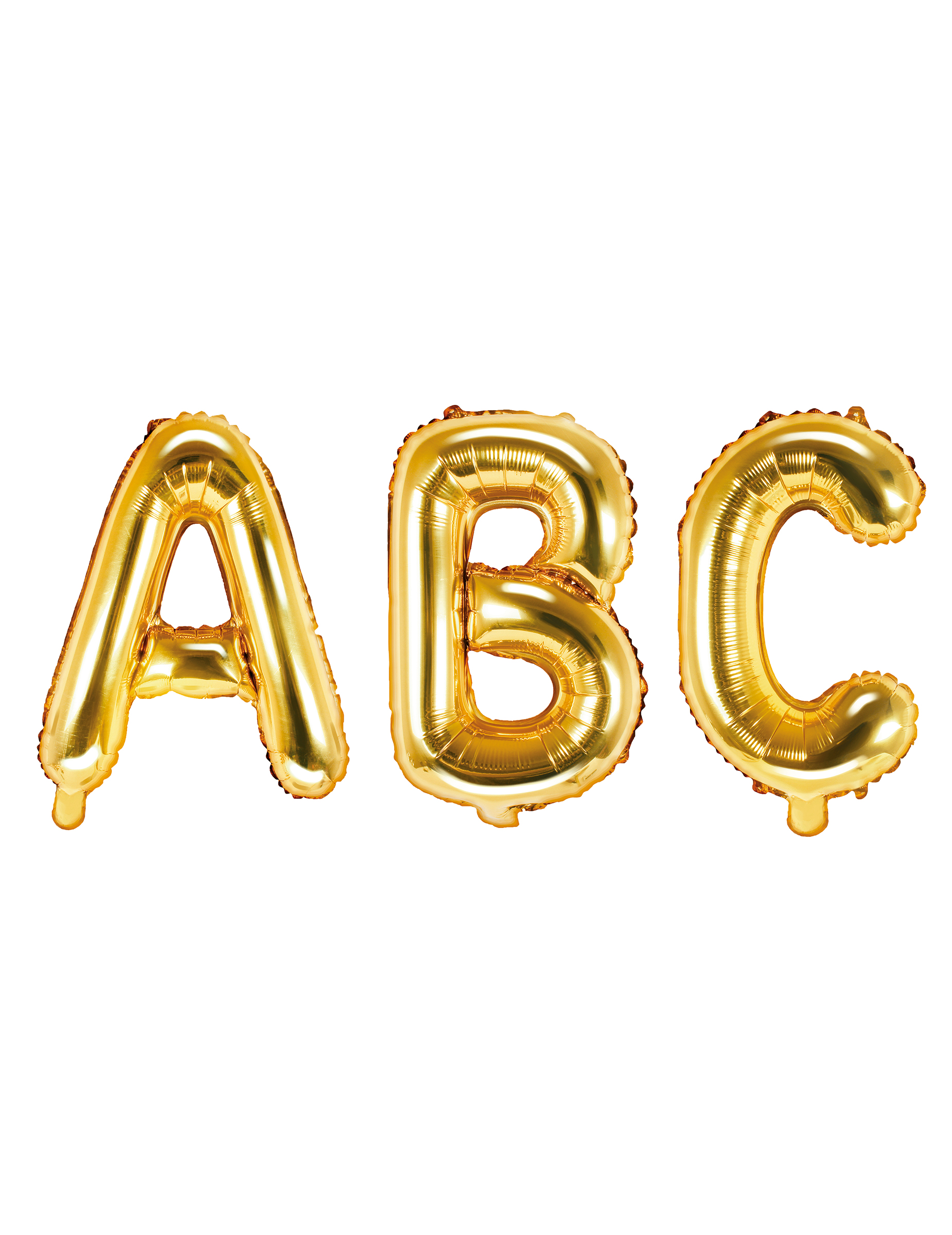 Ballon aluminium lettre doré 35 cm