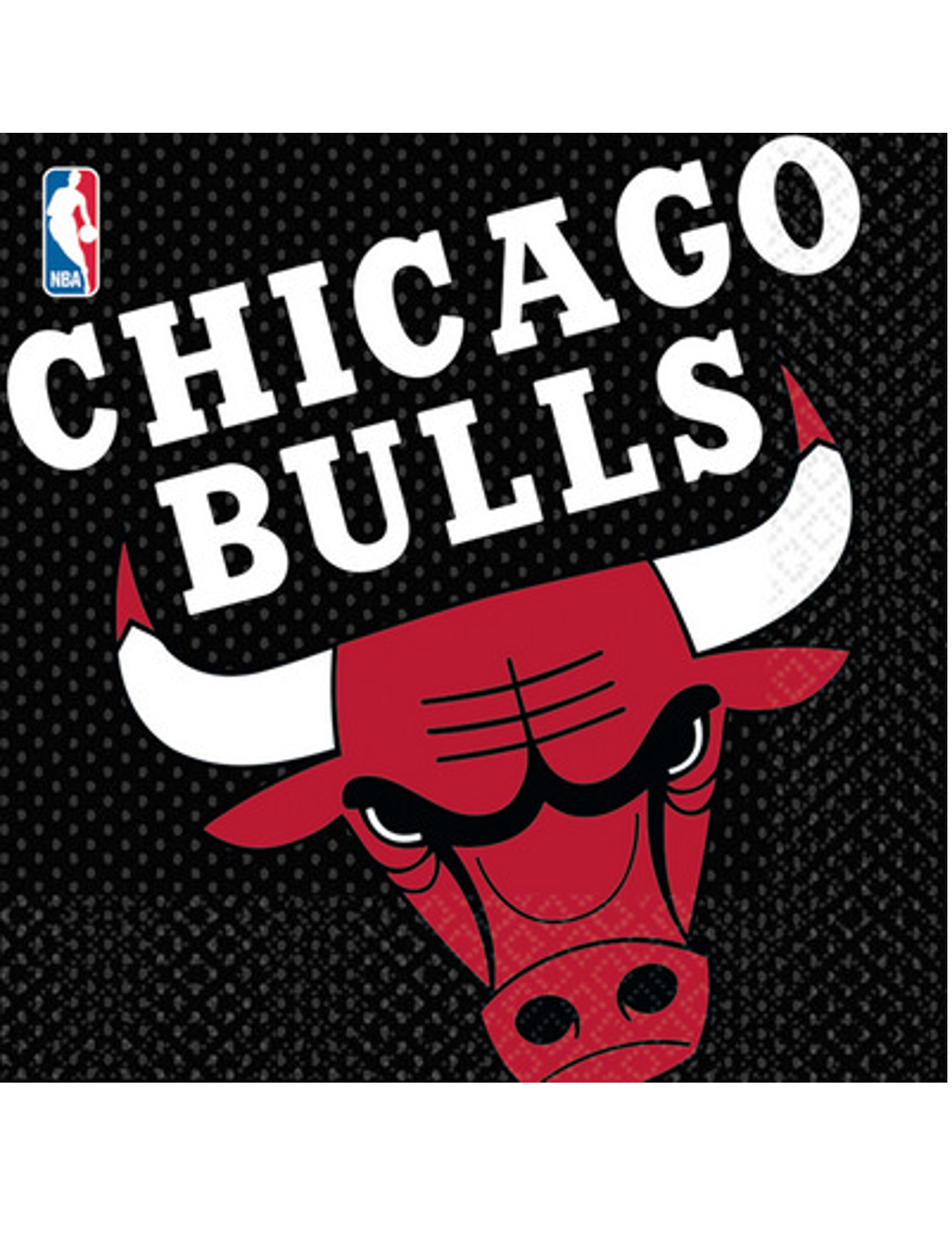 16 Serviettes en papier Chicago Bulls 33 x 33 cm
