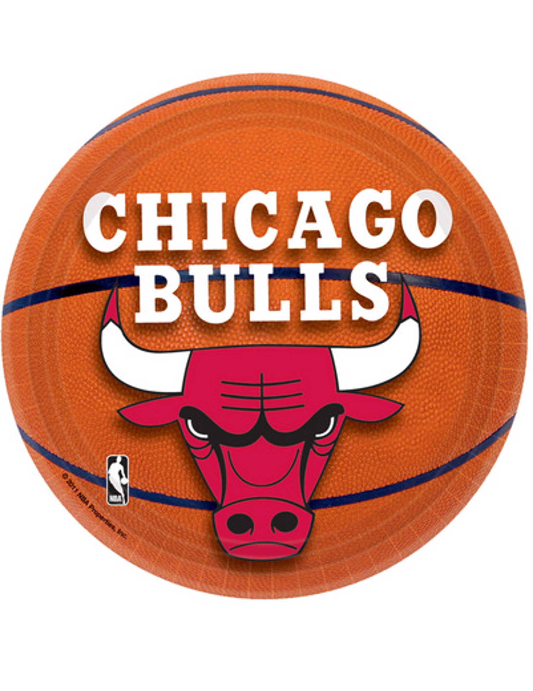 8 Petites assiettes en carton Chicago Bulls 18 cm