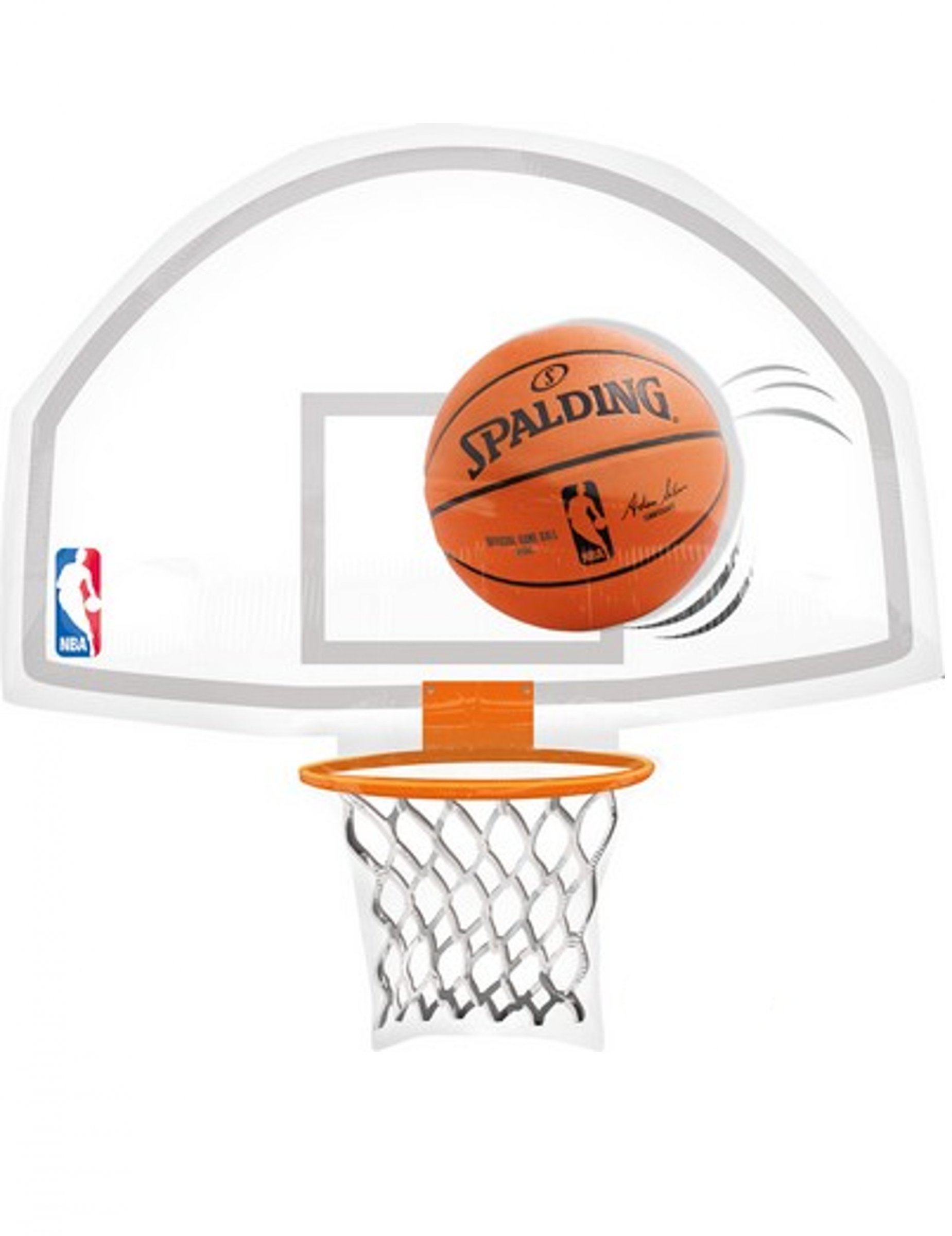 Ballon aluminium forme panier NBA Spalding 66 x 66 cm
