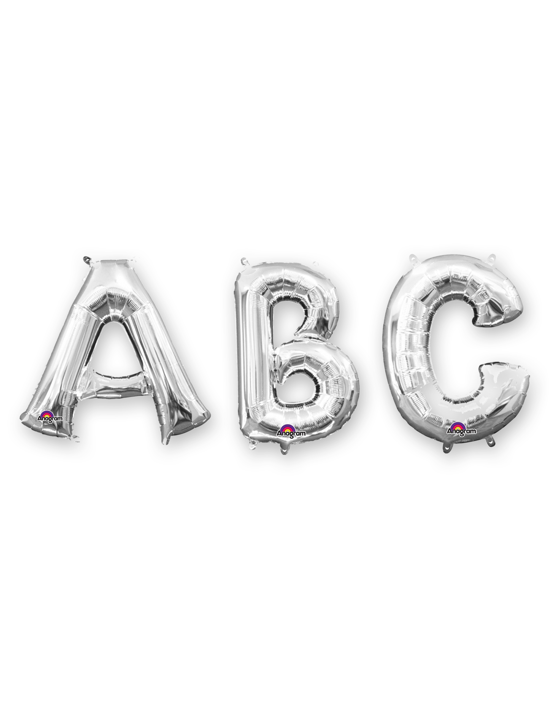 Ballon aluminium lettre argentée 33 cm