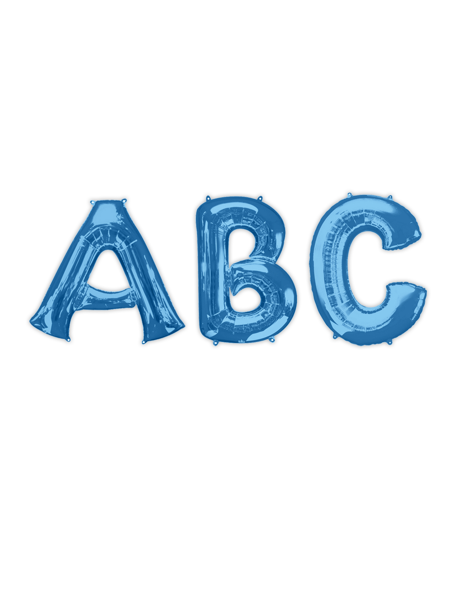 Ballon aluminium lettre bleue 81 cm