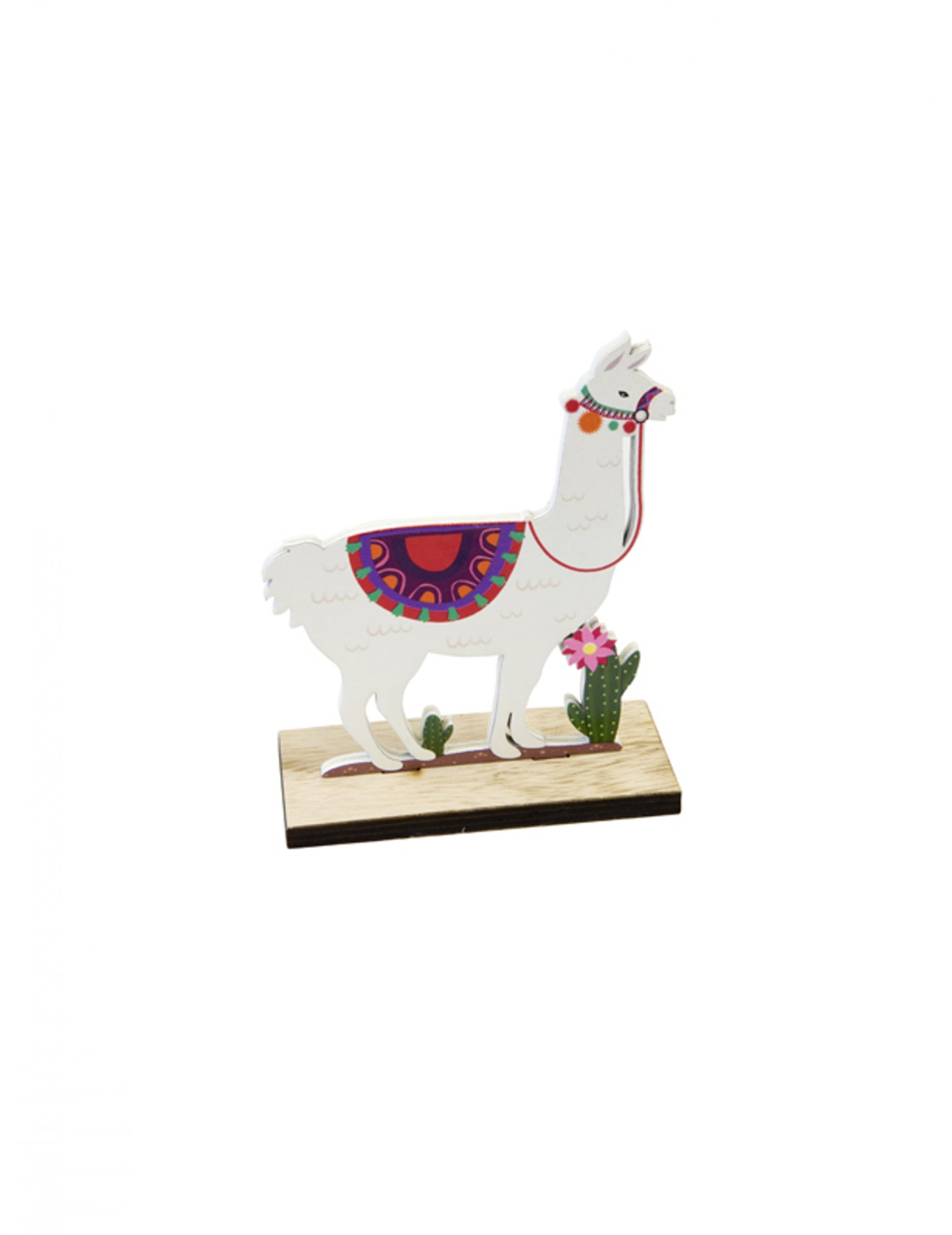 Lama en bois sur support 10 x 4,2 x 13 cm