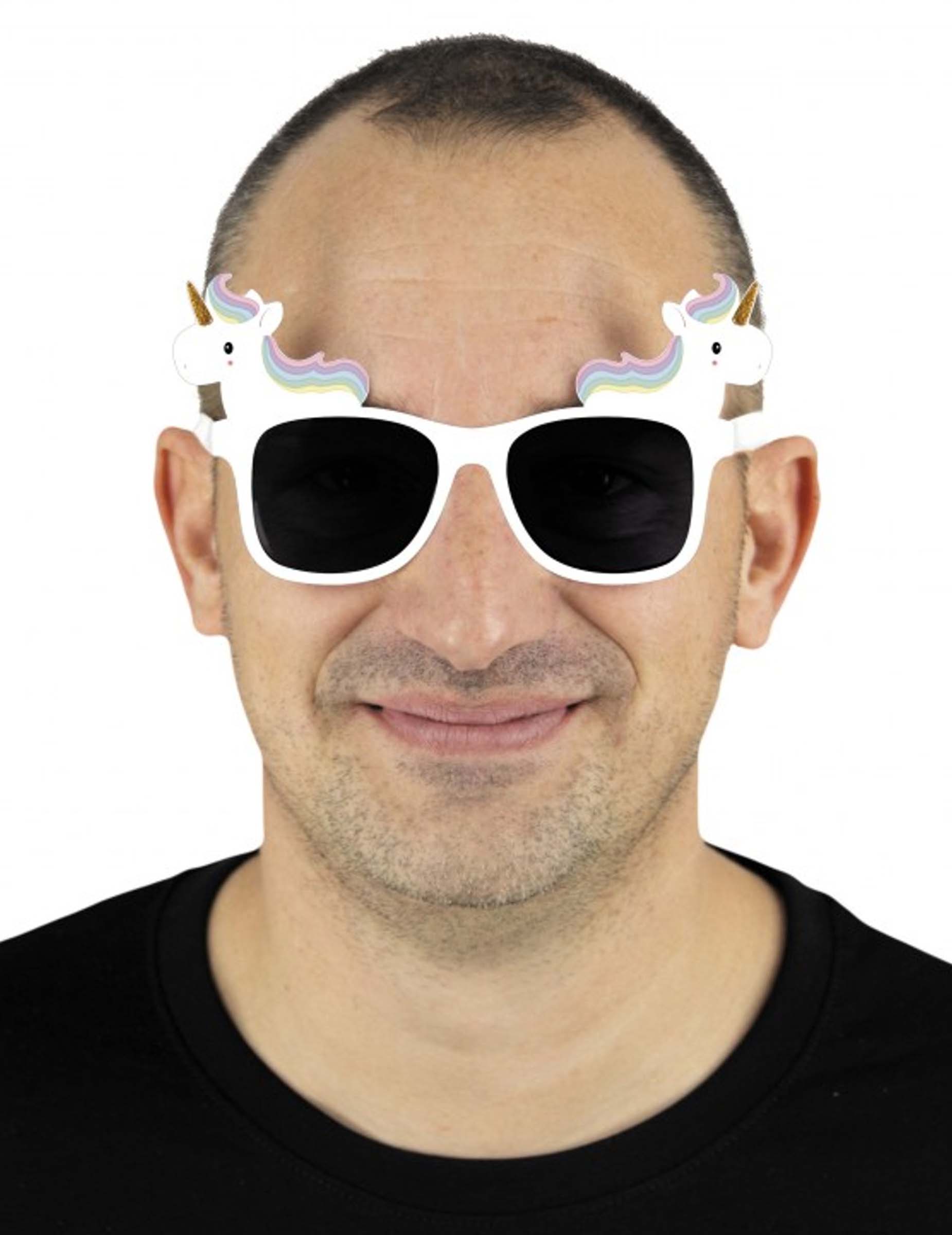 Lunettes licorne blanche adulte