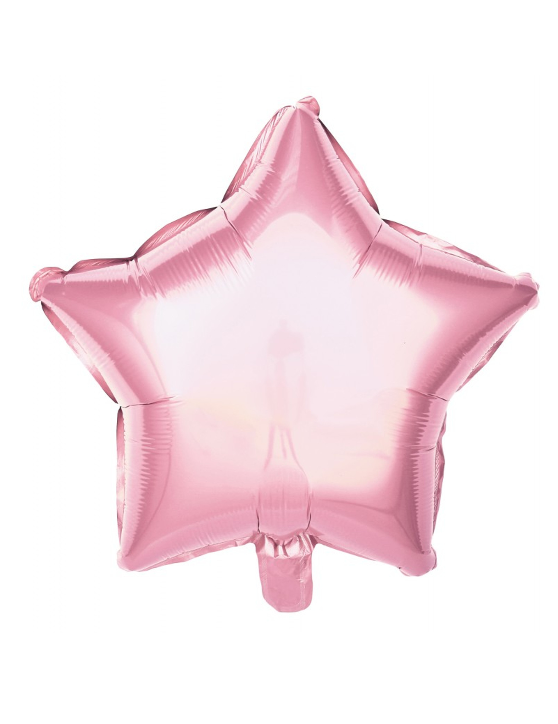 Ballon aluminium étoile rose pastel 40 cm