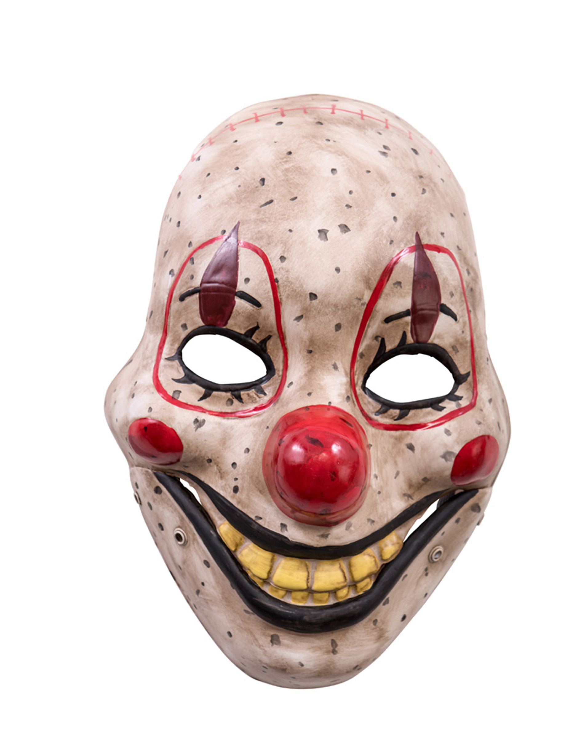 Masque clown de l'horreur avec mandibule mobile en plastique adulte
