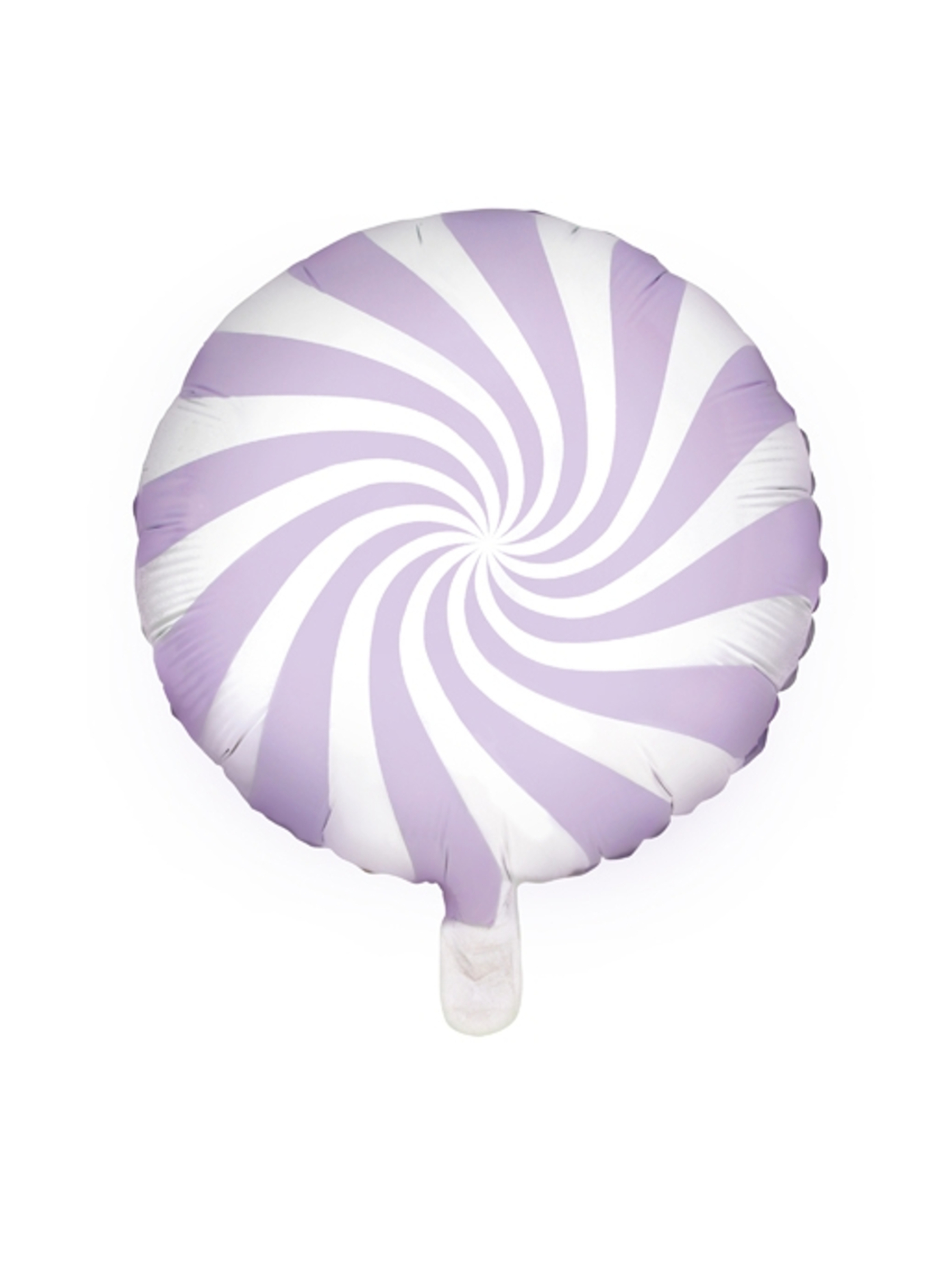 Ballon aluminium sucette violet et blanc 45 cm