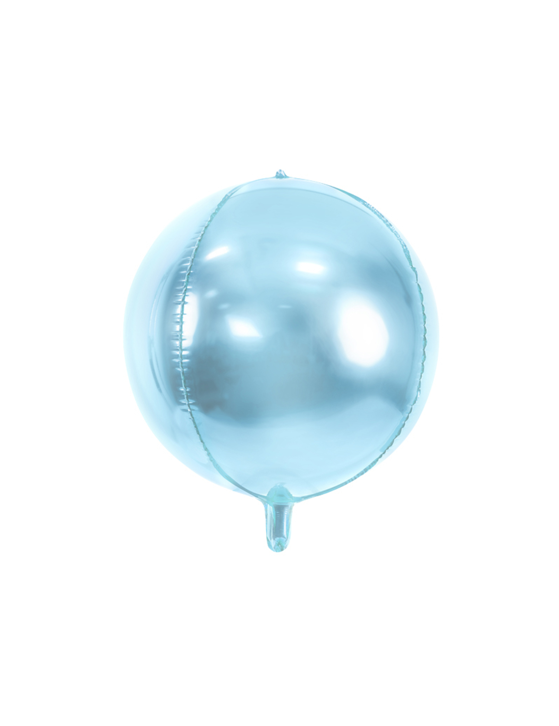Ballon aluminium rond bleu ciel métallisé 40 cm