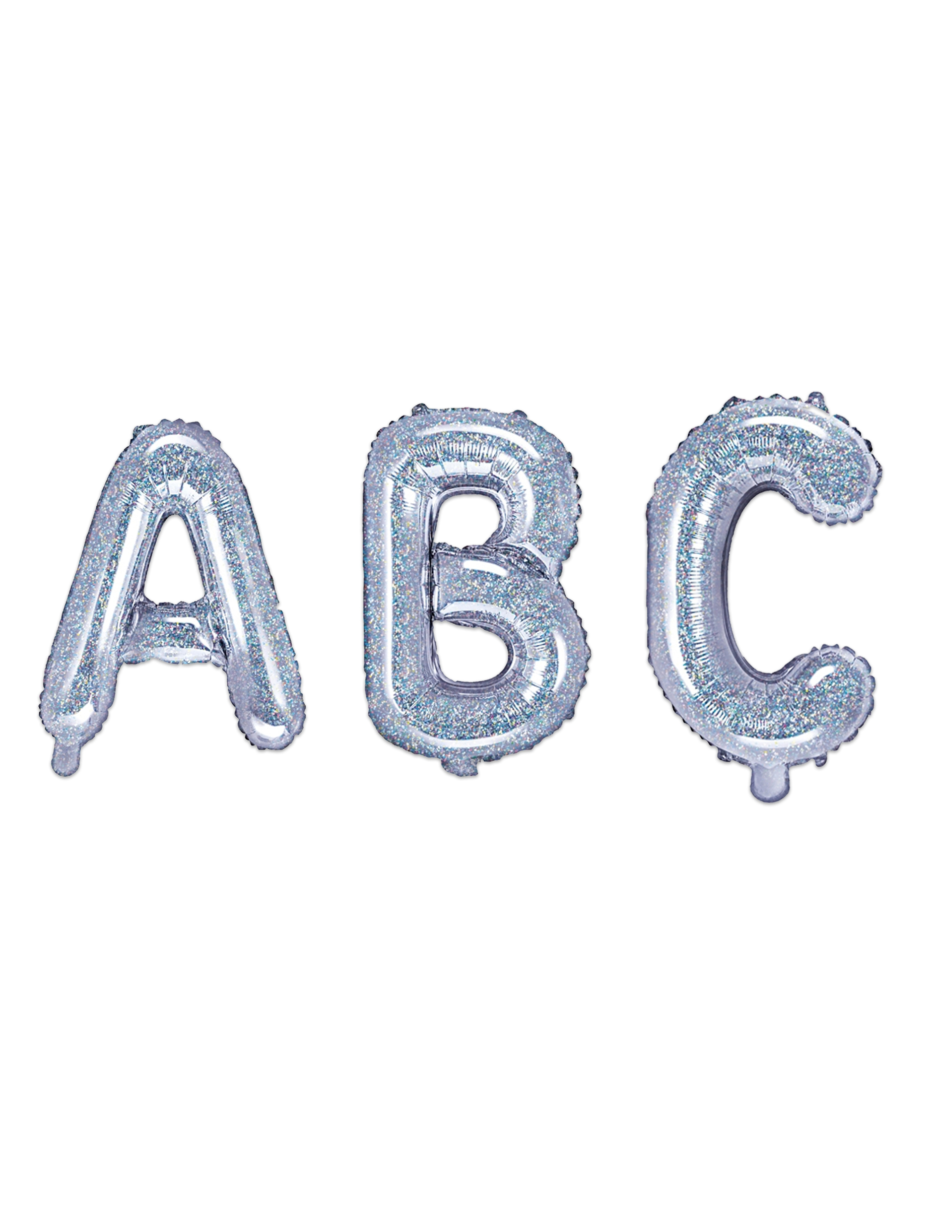 Ballon en aluminium lettre iridescent 35 cm
