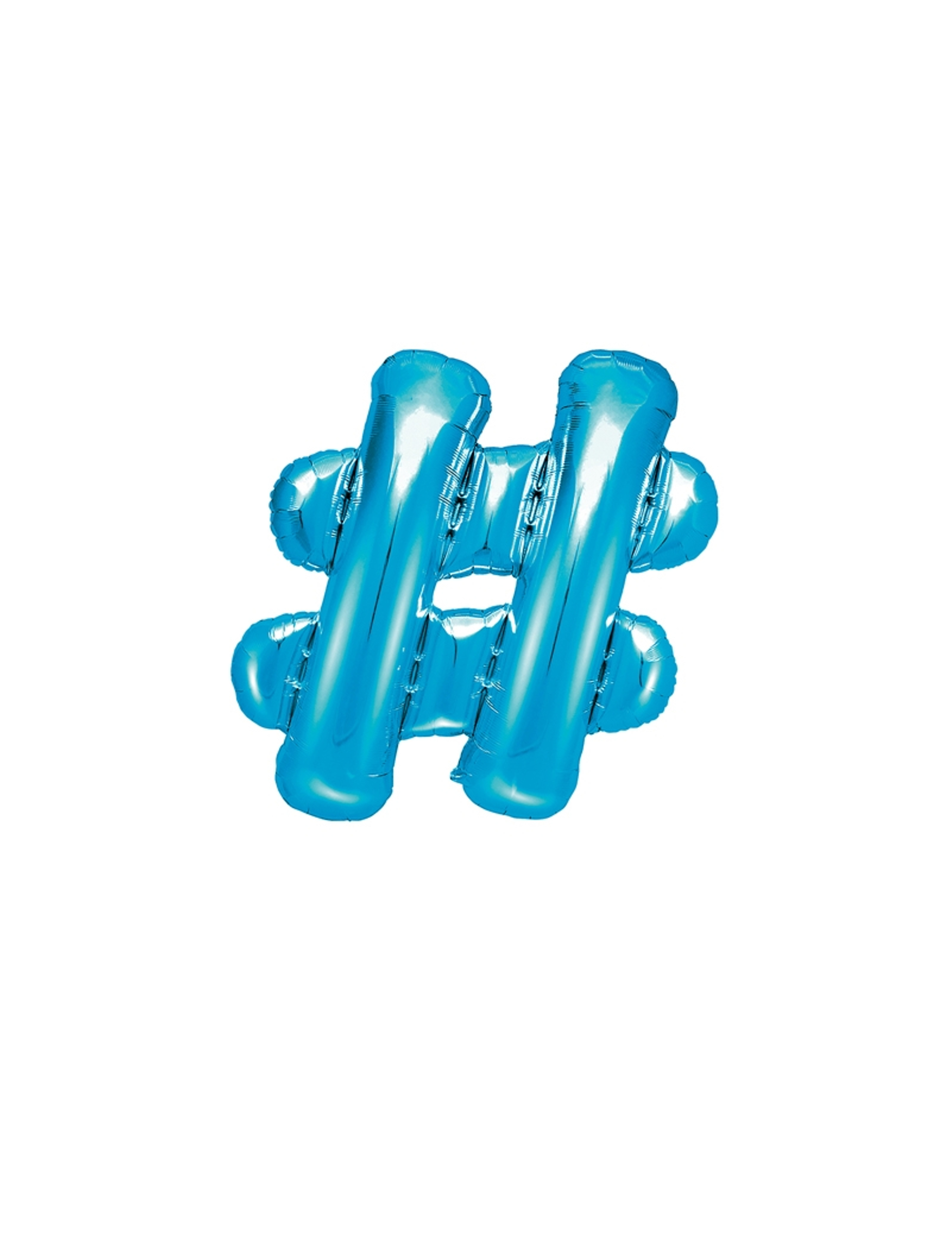 Ballon en aluminium # bleu 35 cm
