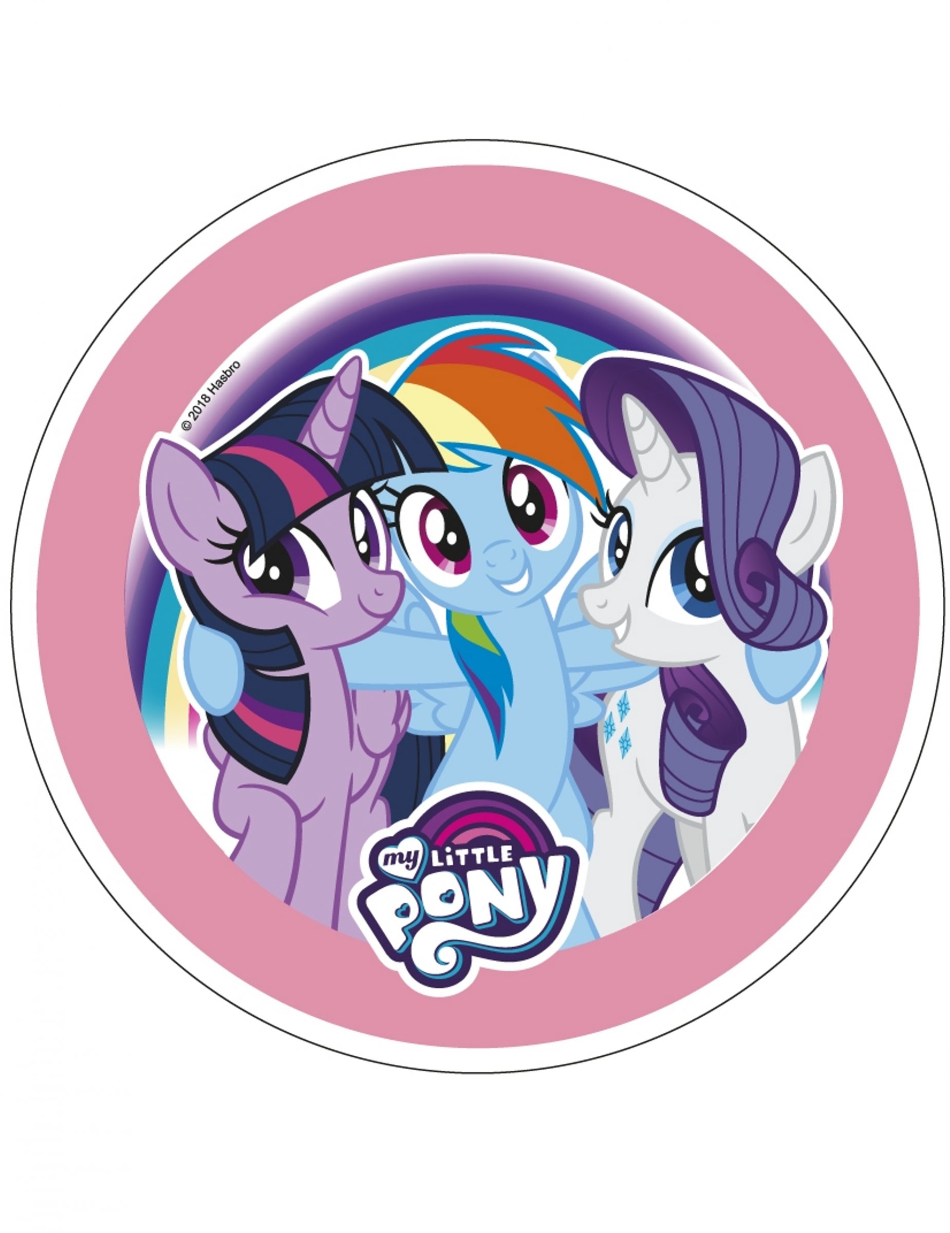 Disque en azyme My Little Pony 21 cm aléatoire