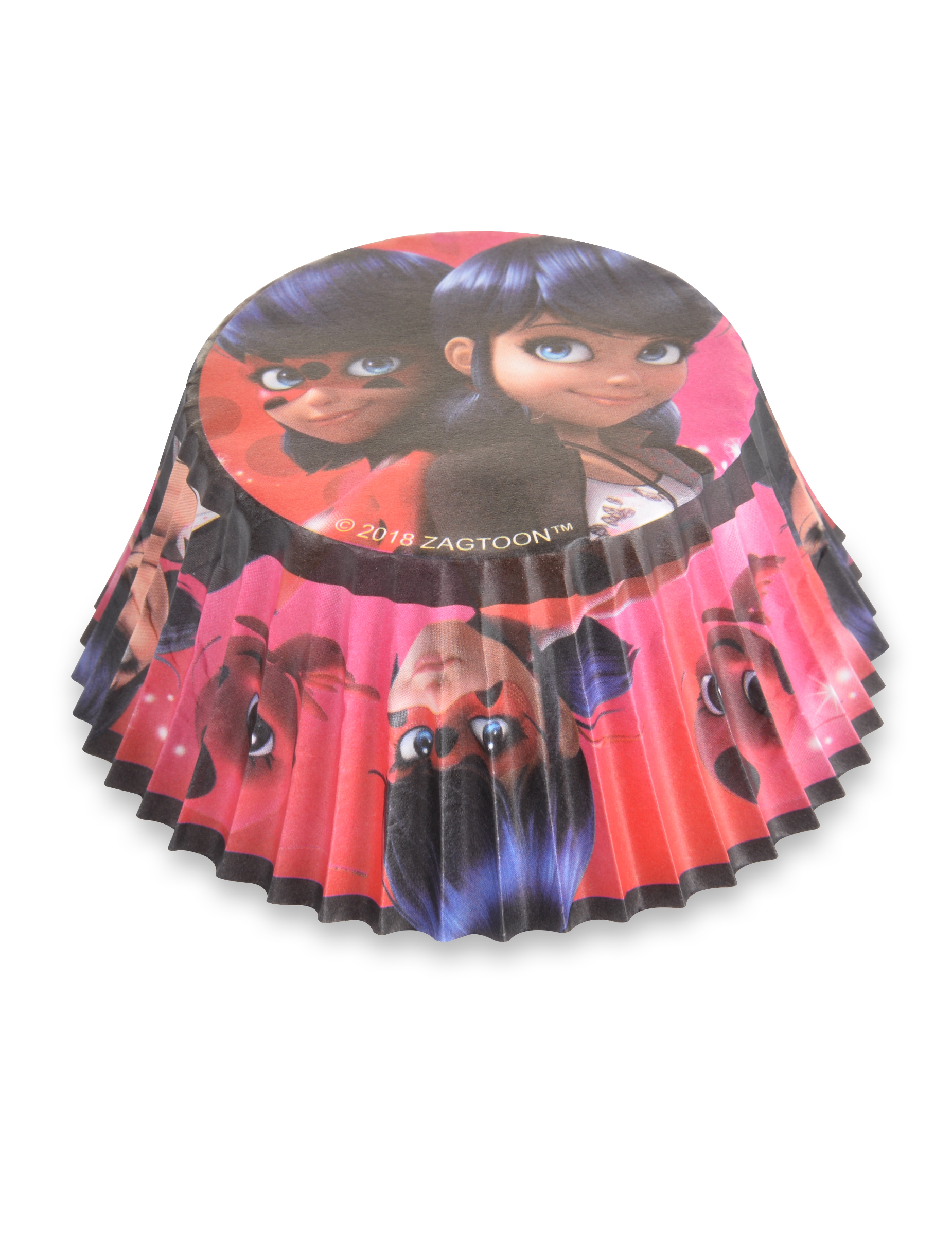 50 Moules à cupcake Ladybug 7 cm