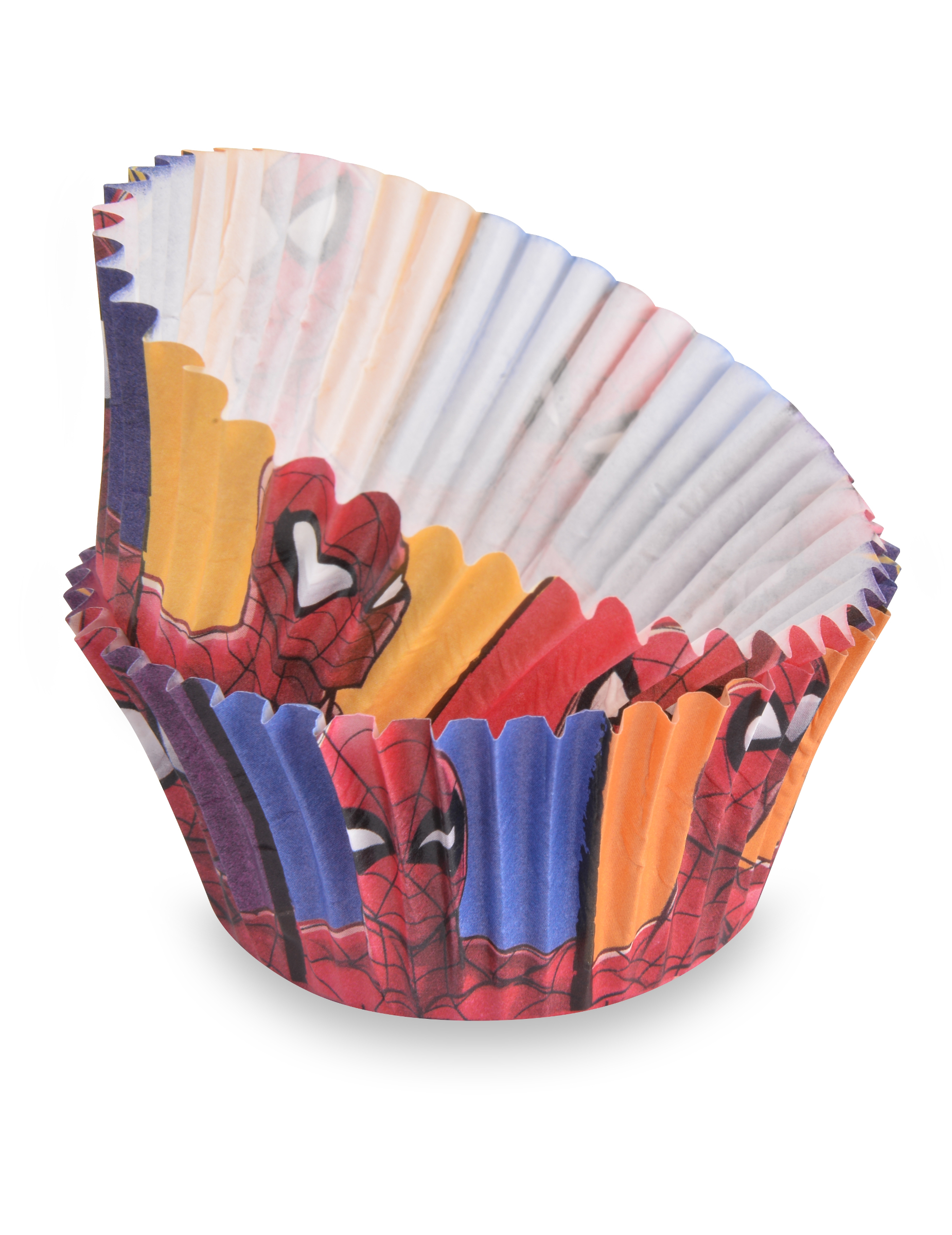 50 Moules à cupcake Spiderman 7 cm