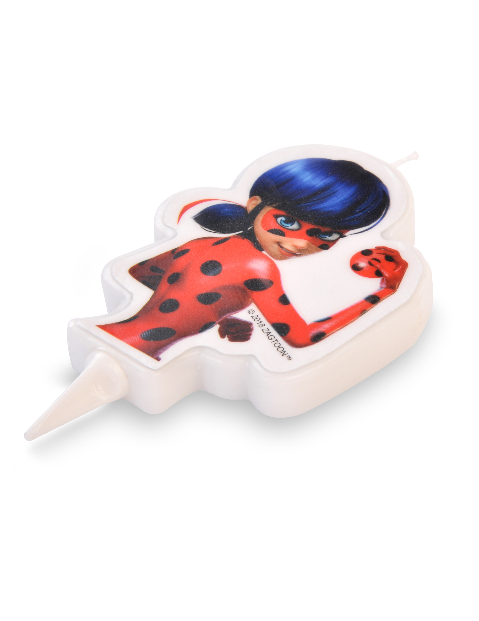 Bougie d'anniversaire Ladybug 7,5 cm