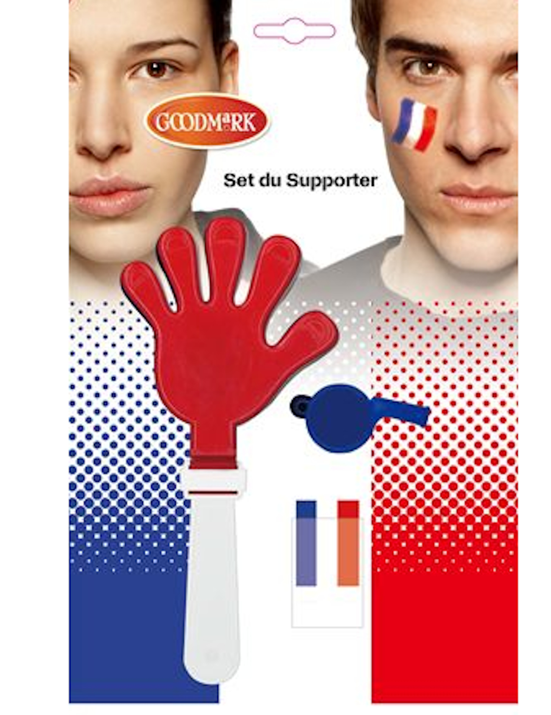 Kit accessoires et maquillage supporter France