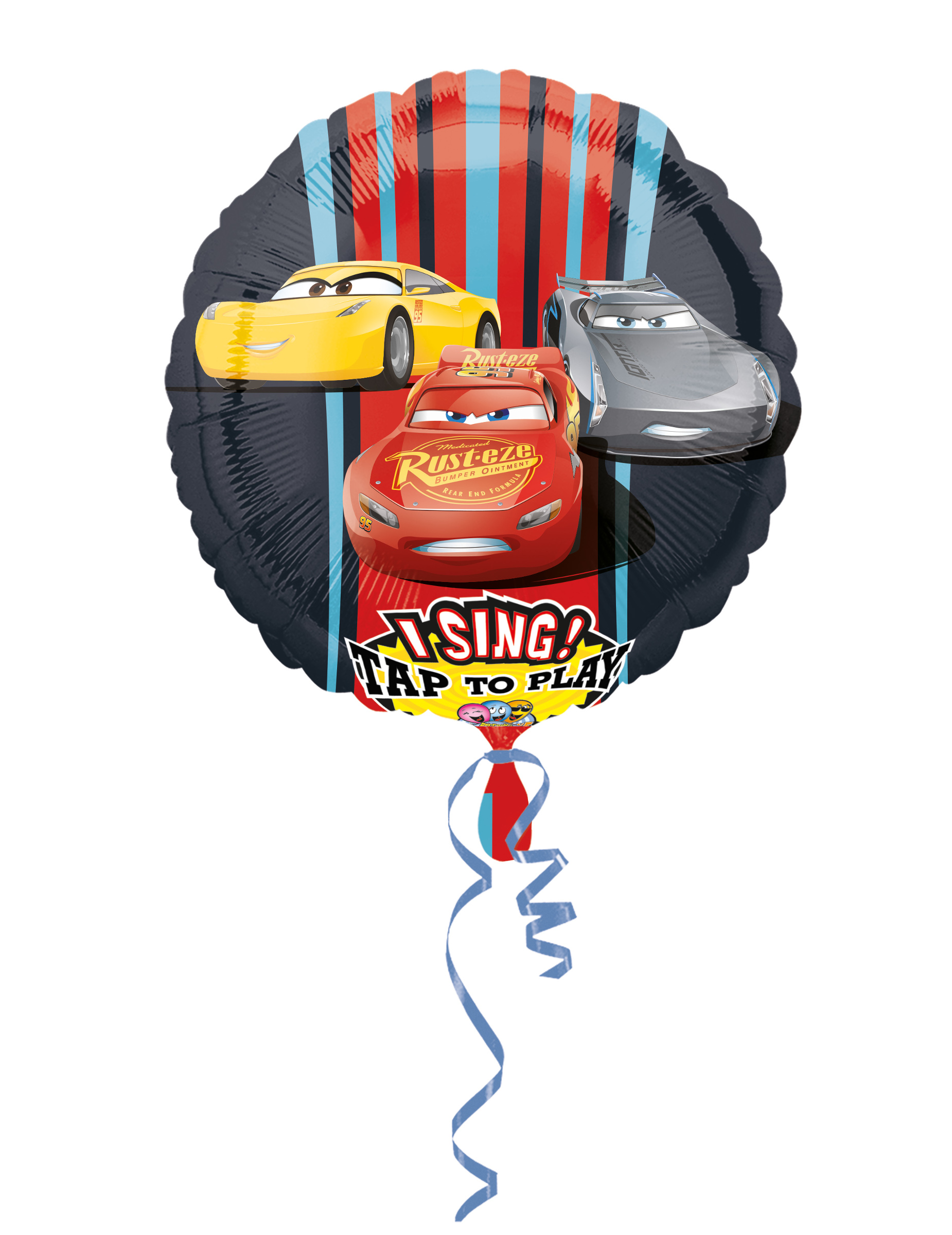 Ballon en aluminium musical Cars 3 71 cm