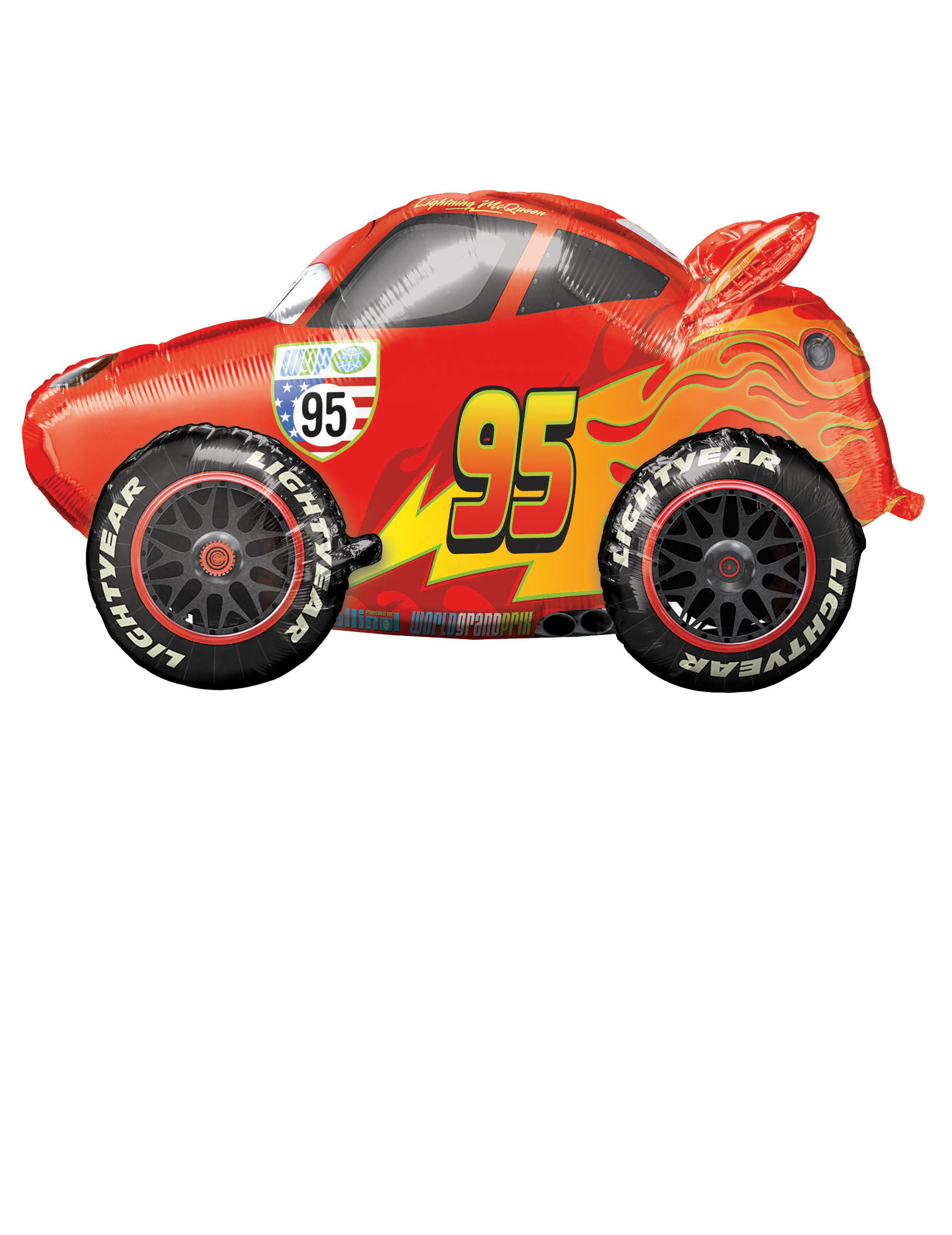 Ballon en aluminium voiture Cars 3 104 x 68 cm