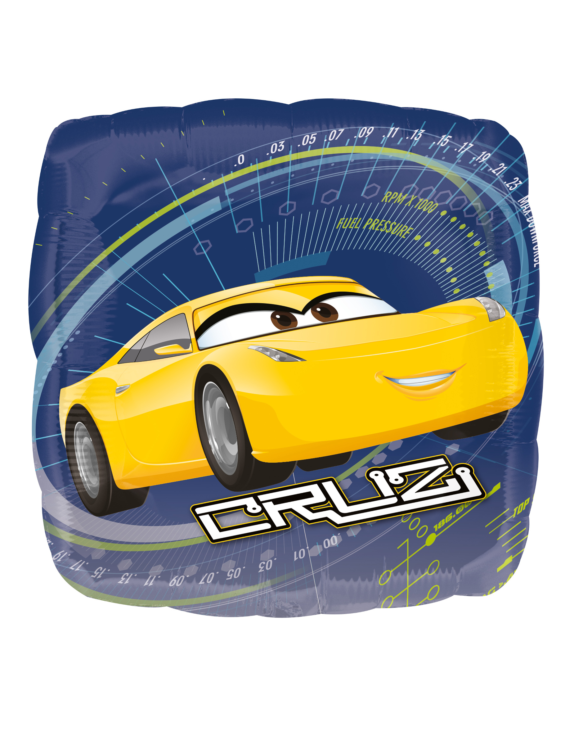 Ballon en aluminium carré Jackson et Cruz Cars 3 43 x 43 cm