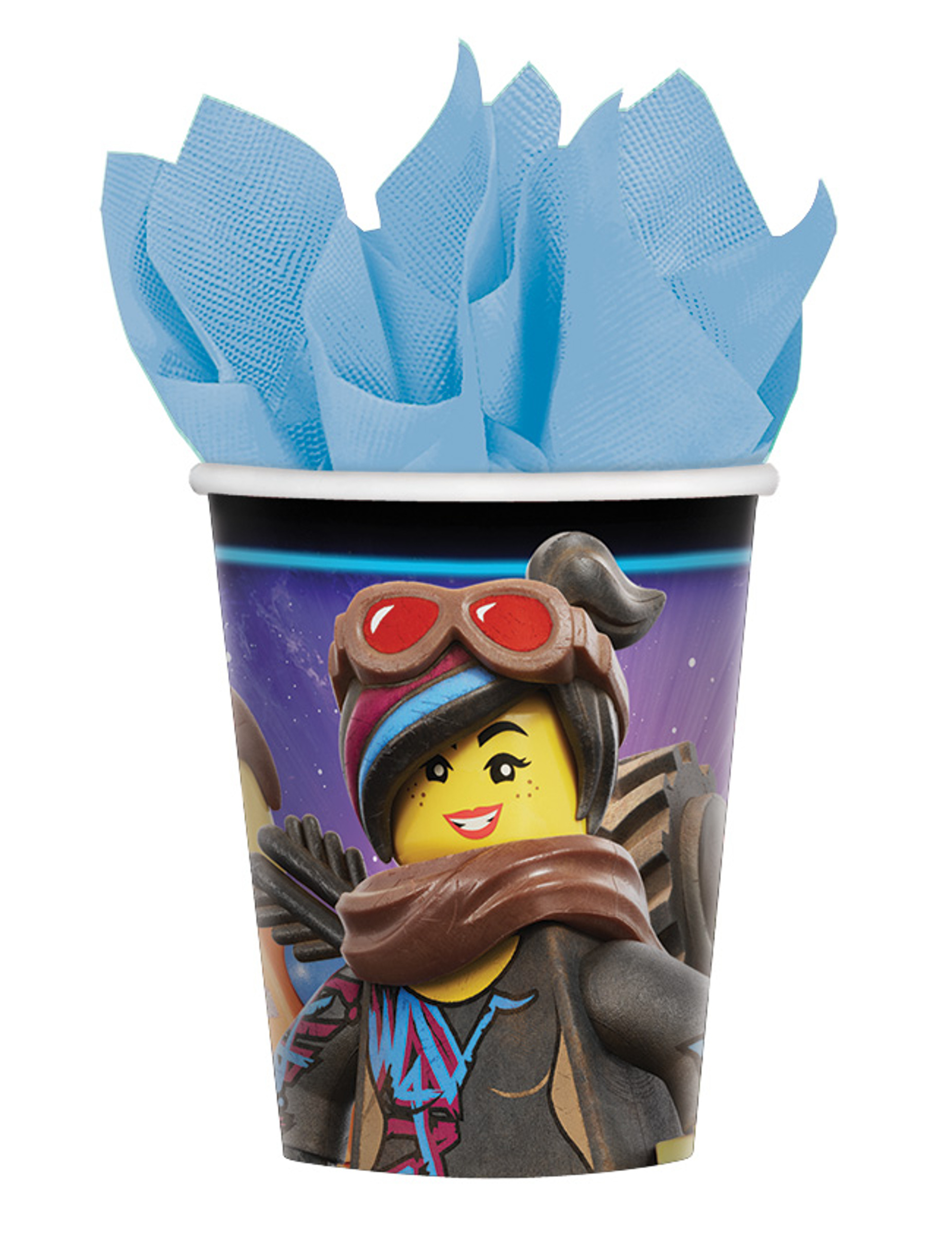 8 Gobelets en carton La grande Aventure Lego 2 266 ml
