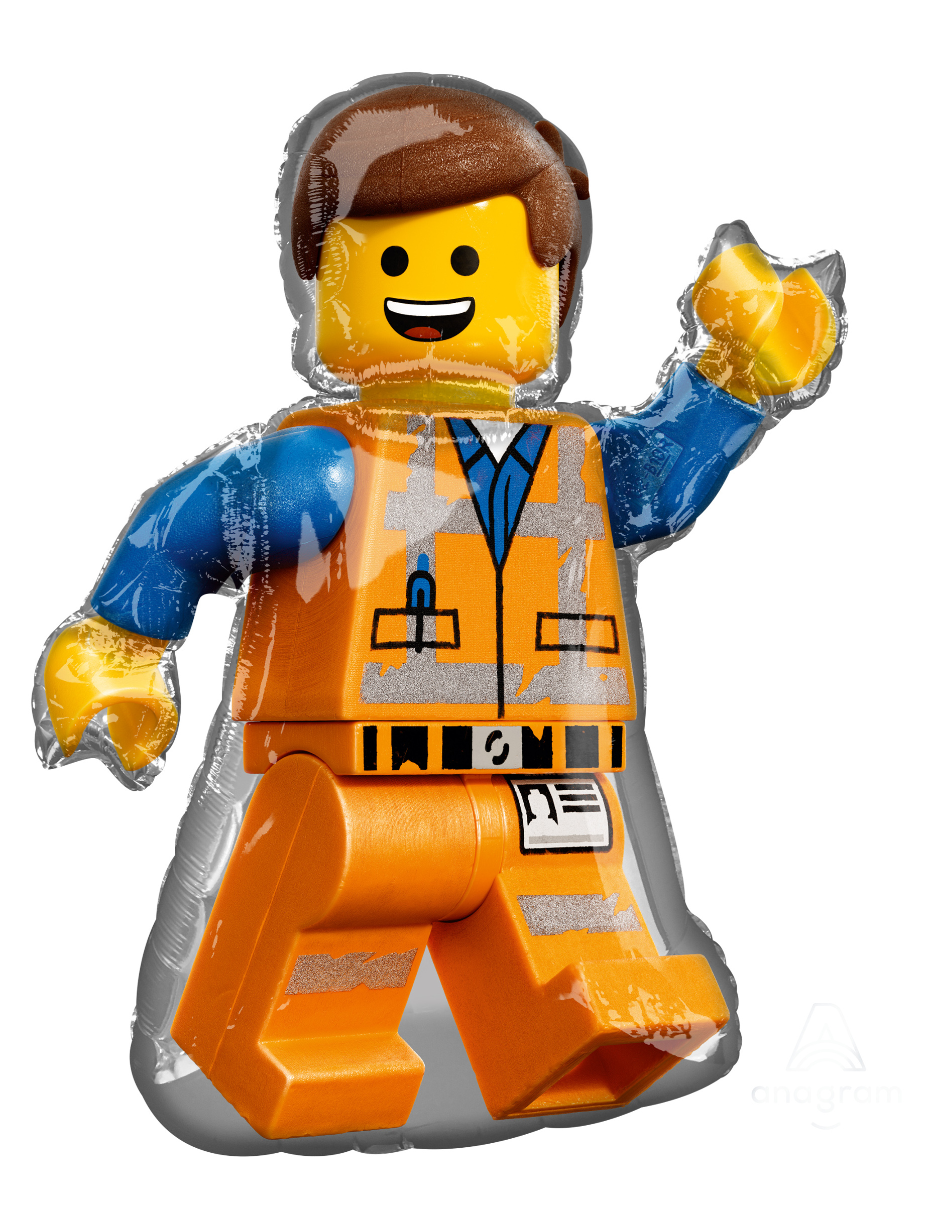 Ballon en aluminium Emmet La Grande Aventure Lego 2 60 x 81 cm
