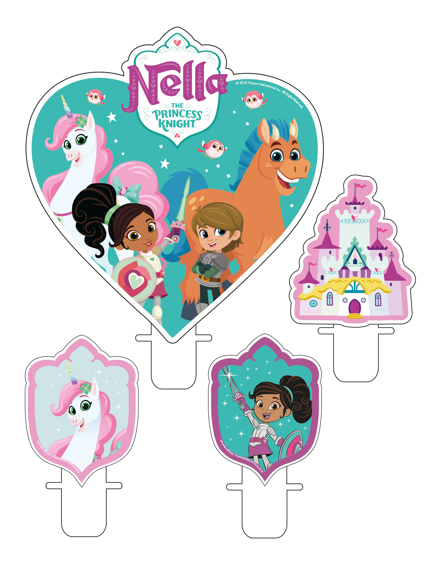 4 Bougies Nella Princesse Chevalier