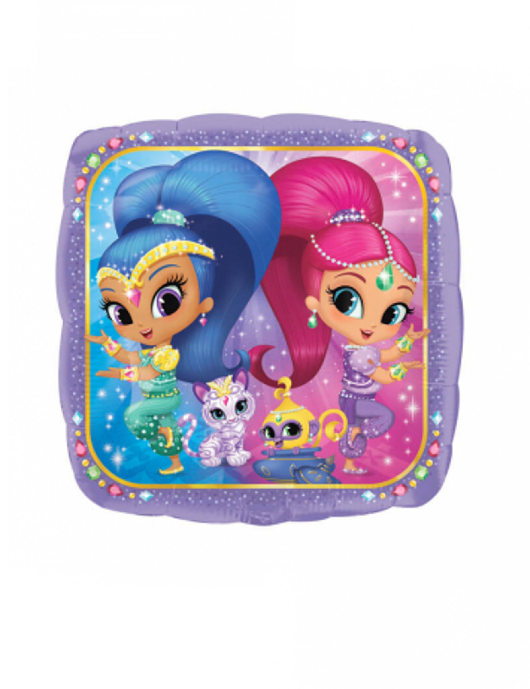 Ballon en aluminium carré Shimmer et Shine 48 x 73 cm