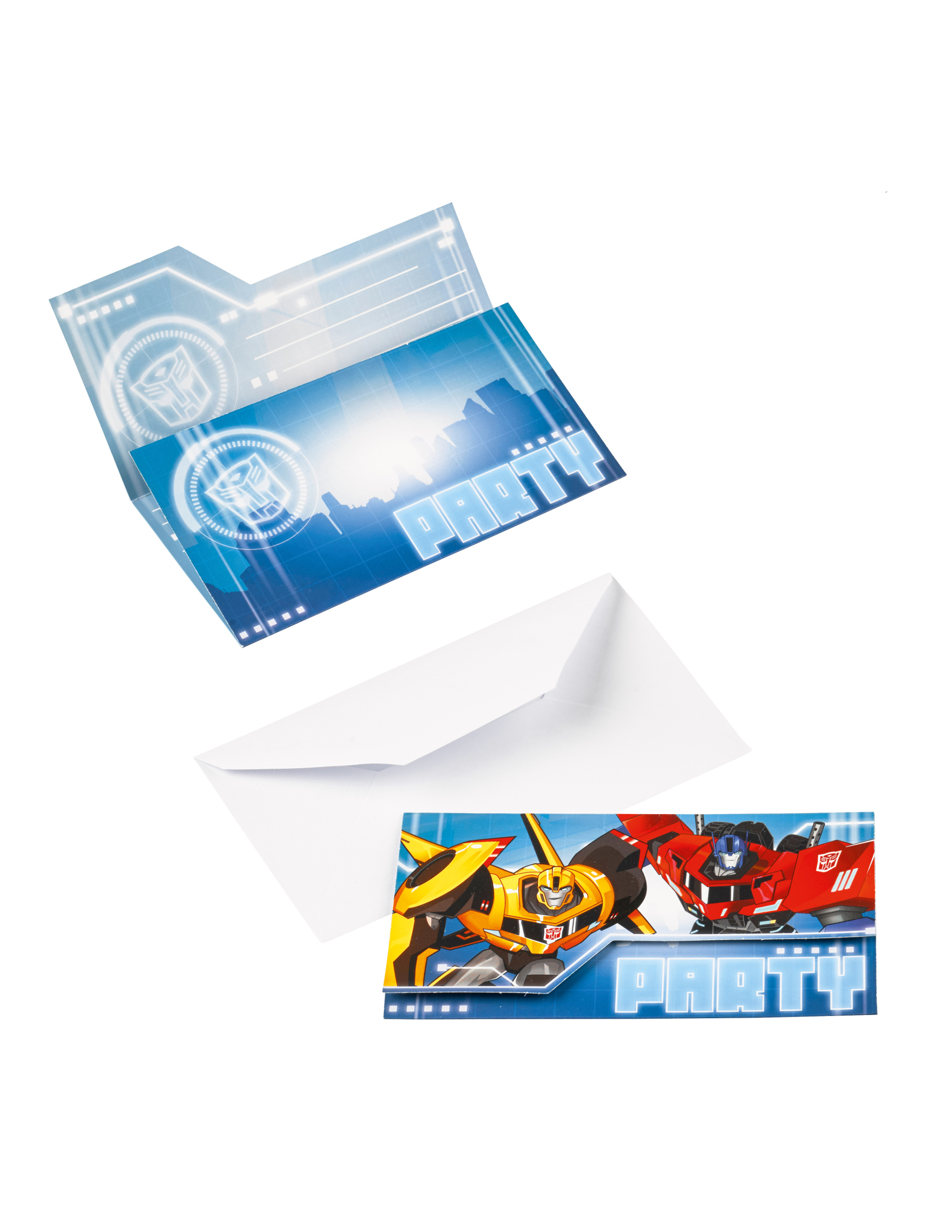 8 Invitations Transformers