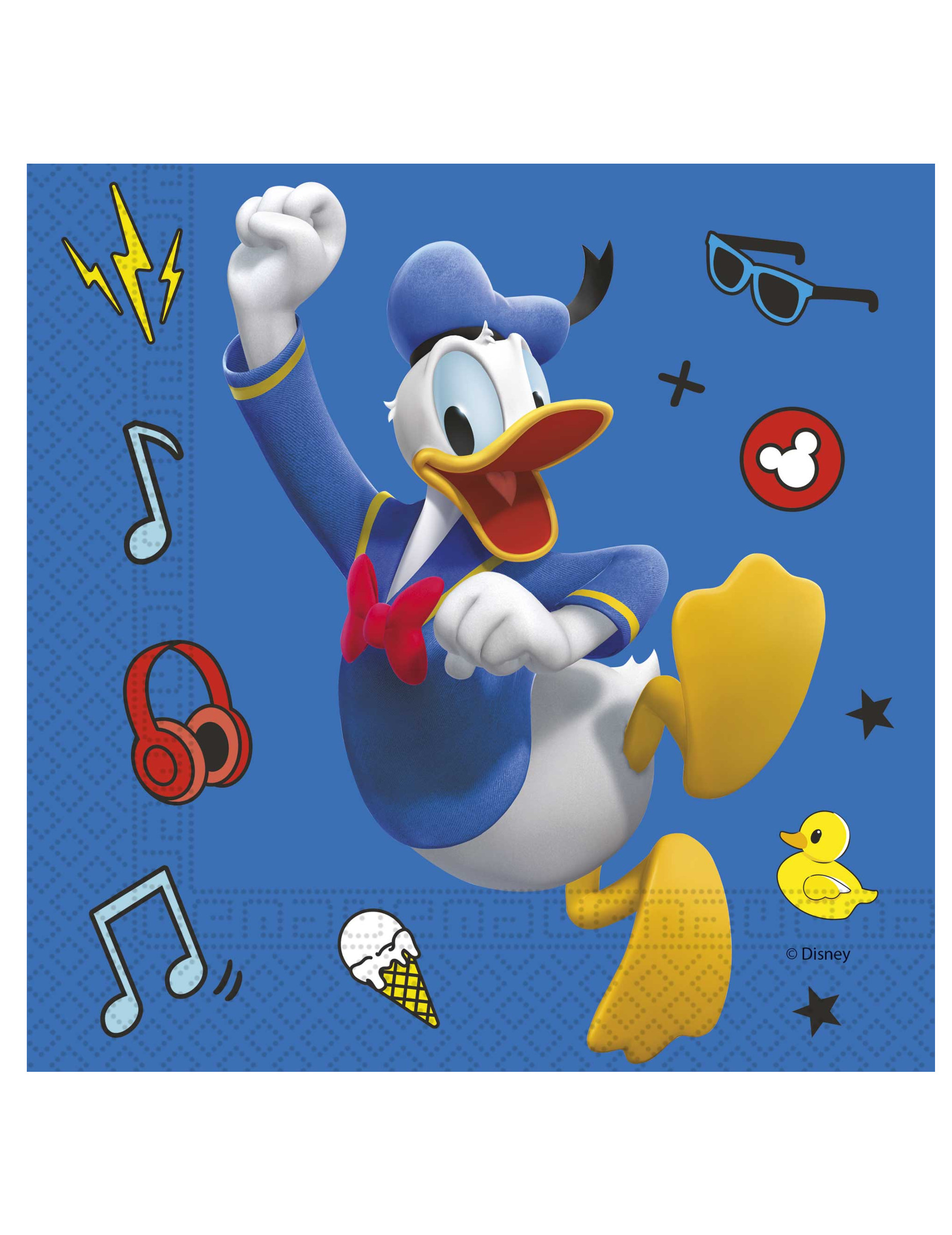 20 Serviettes en papier Mickey copains de jeux  33 x 33 cm
