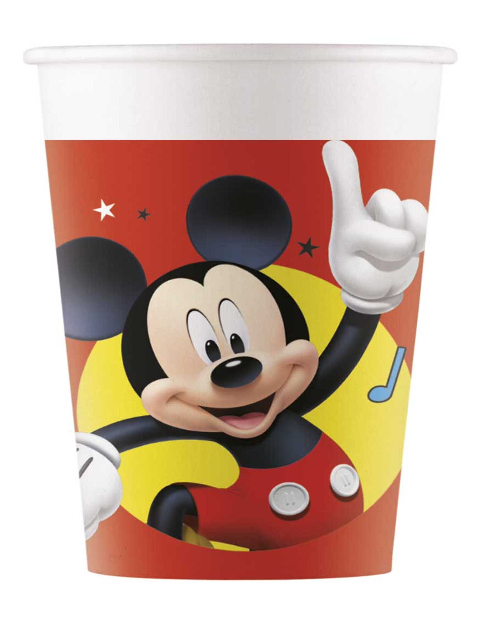 8 Gobelets en plastique Mickey copains de jeux 200 ml