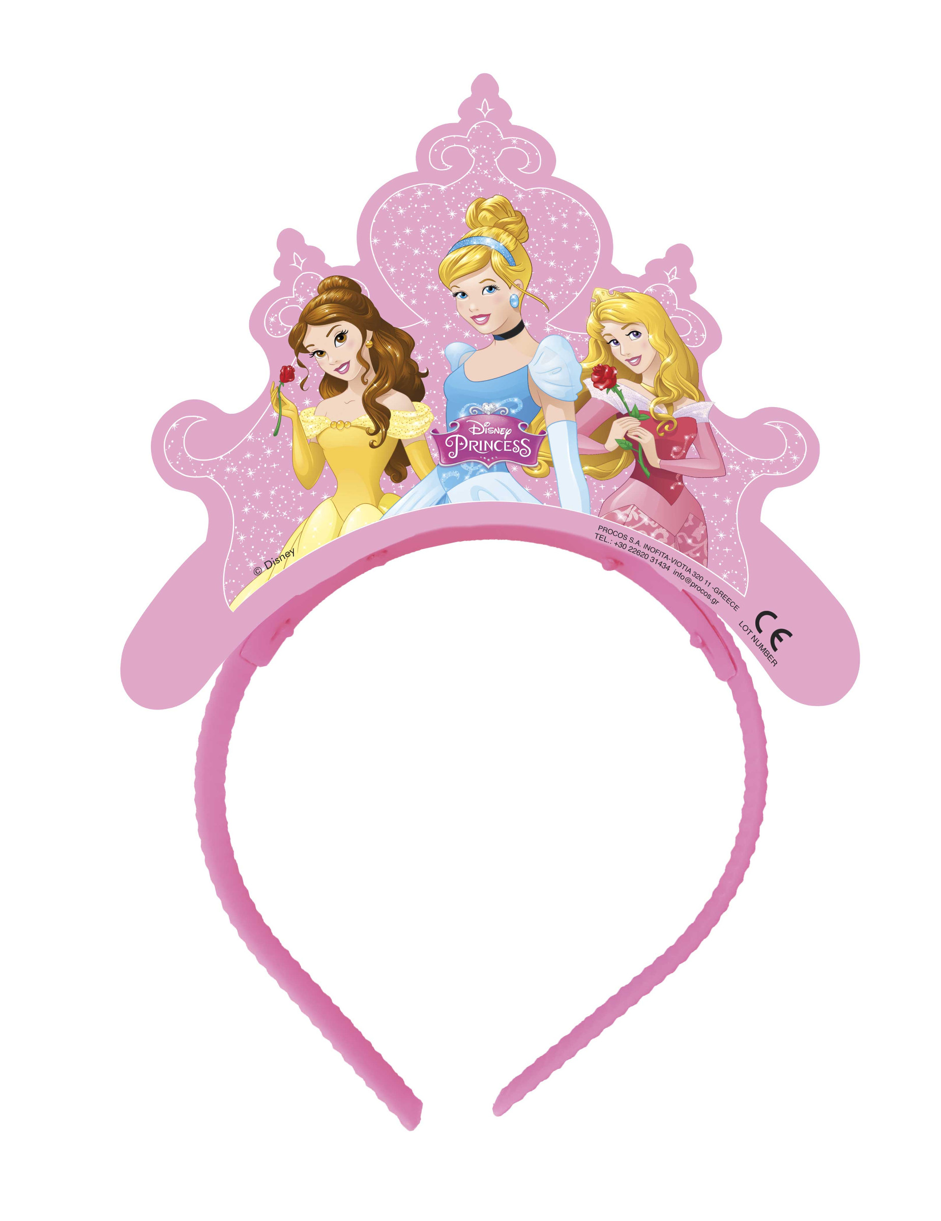 4 Tiares en carton Princesses Disney c urs