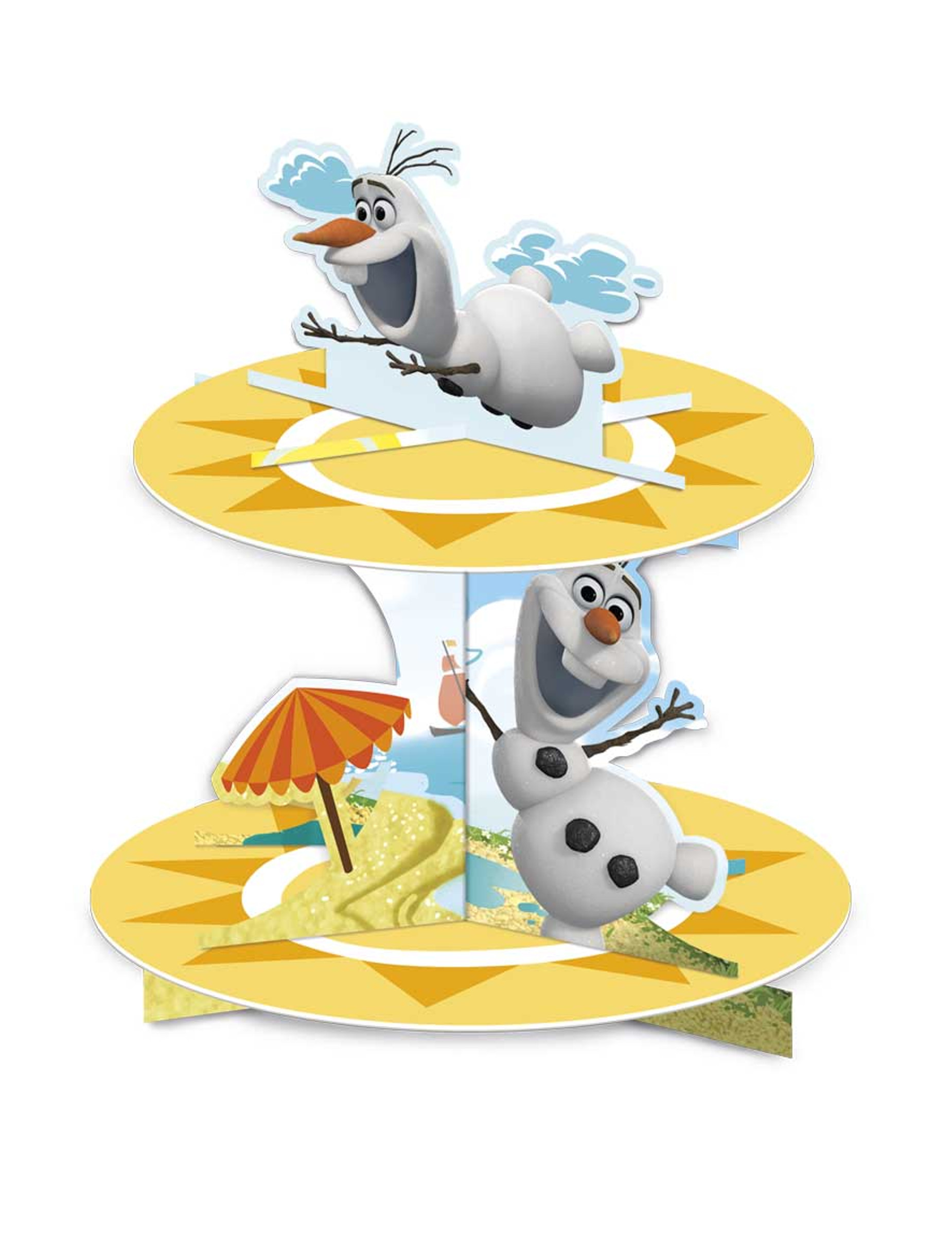 Présentoir en carton à cupcakes Olaf
