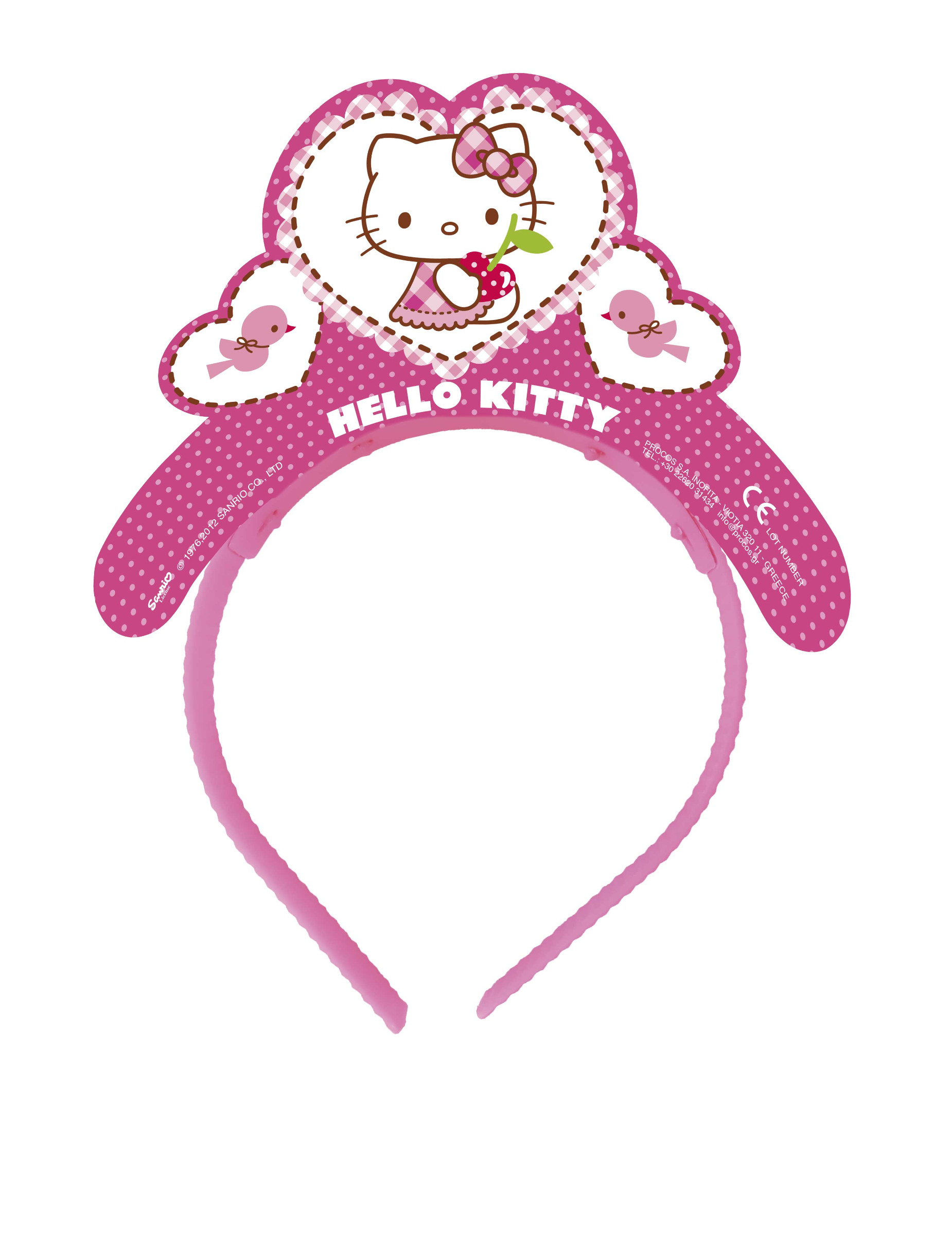 4 Tiares en carton Hello Kitty